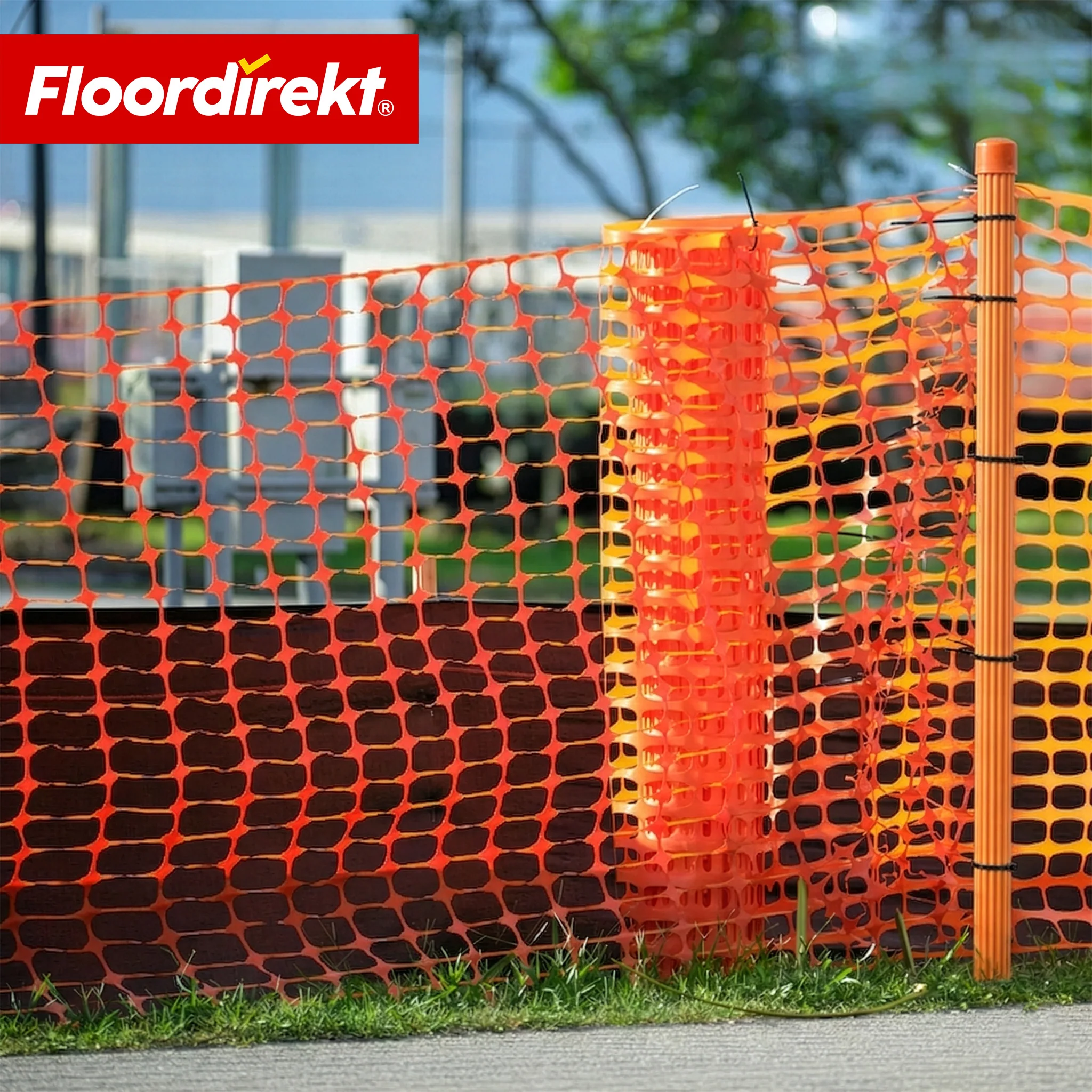 Absperrzaun Chester Set inkl. 20 Zaunpfosten & Kabelbindern | Bauzaunnetz 30 m / 50 m | Garten- & Warnzaun - Image 14