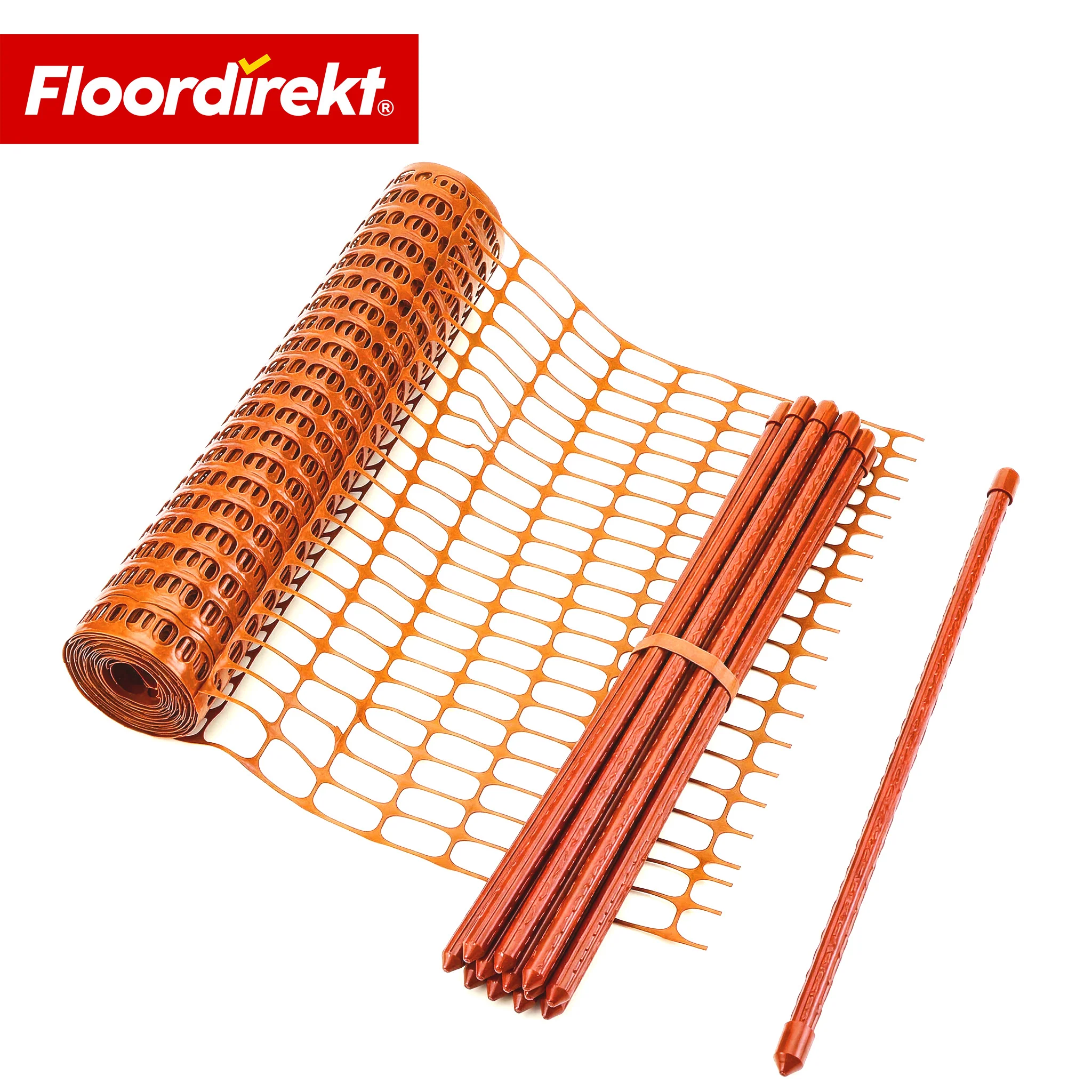Absperrzaun Chester Set inkl. 20 Zaunpfosten & Kabelbindern | Bauzaunnetz 30 m / 50 m | Garten- & Warnzaun - Image 8