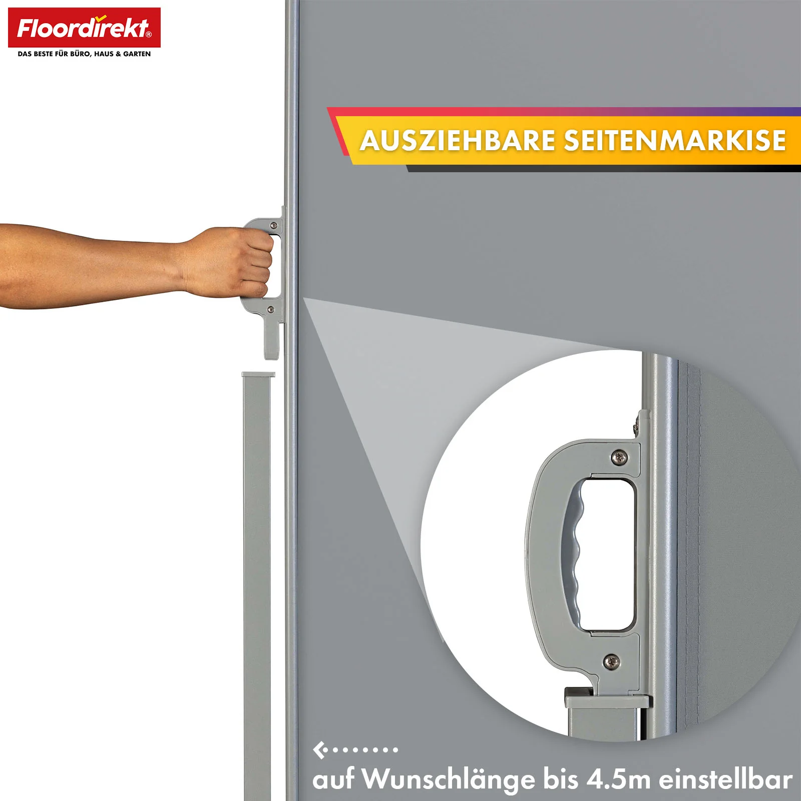 Alu-Seitenmarkise | Sicht- & Sonnenschutz für Terrasse, Balkon & Garten | UV-Schutz, blickdicht & wasserabweisend | Verschiedene Farben & Größen - Image 11