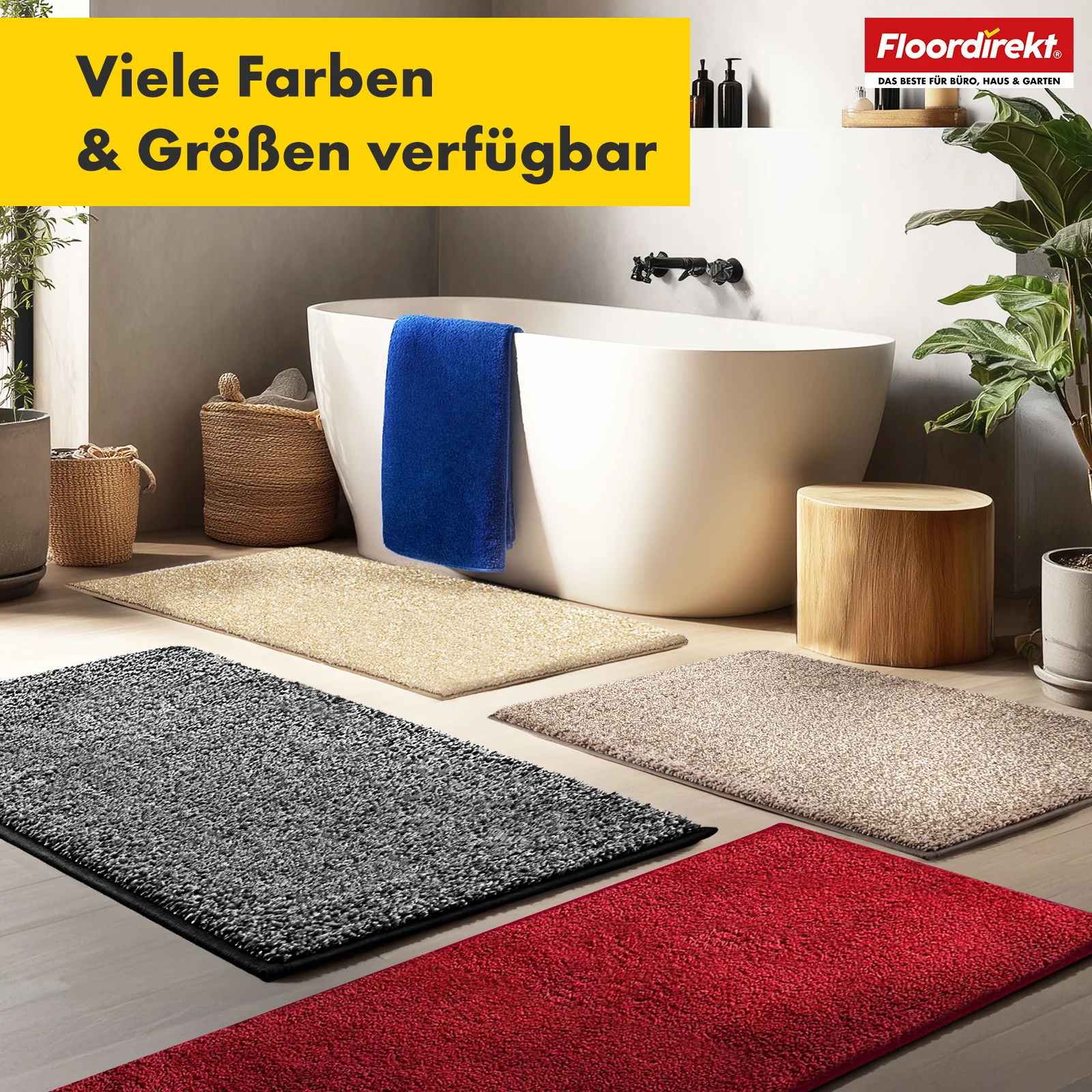 Badematte | Nasa | Weiche und langlebige Badvorlage, verstärkte Kanten, wasserabsorbierend und pflegeleicht | In verschiedenen Farben und Größen - Image 24