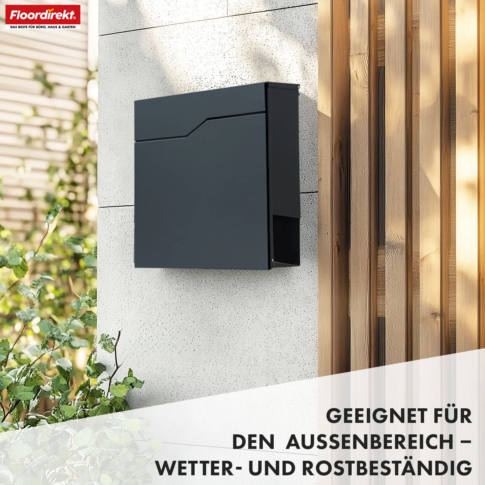 Briefkasten | Jean | Stabiler Stahlbriefkasten mit Zeitungsfach und großer Einwurfklappe - Image 6