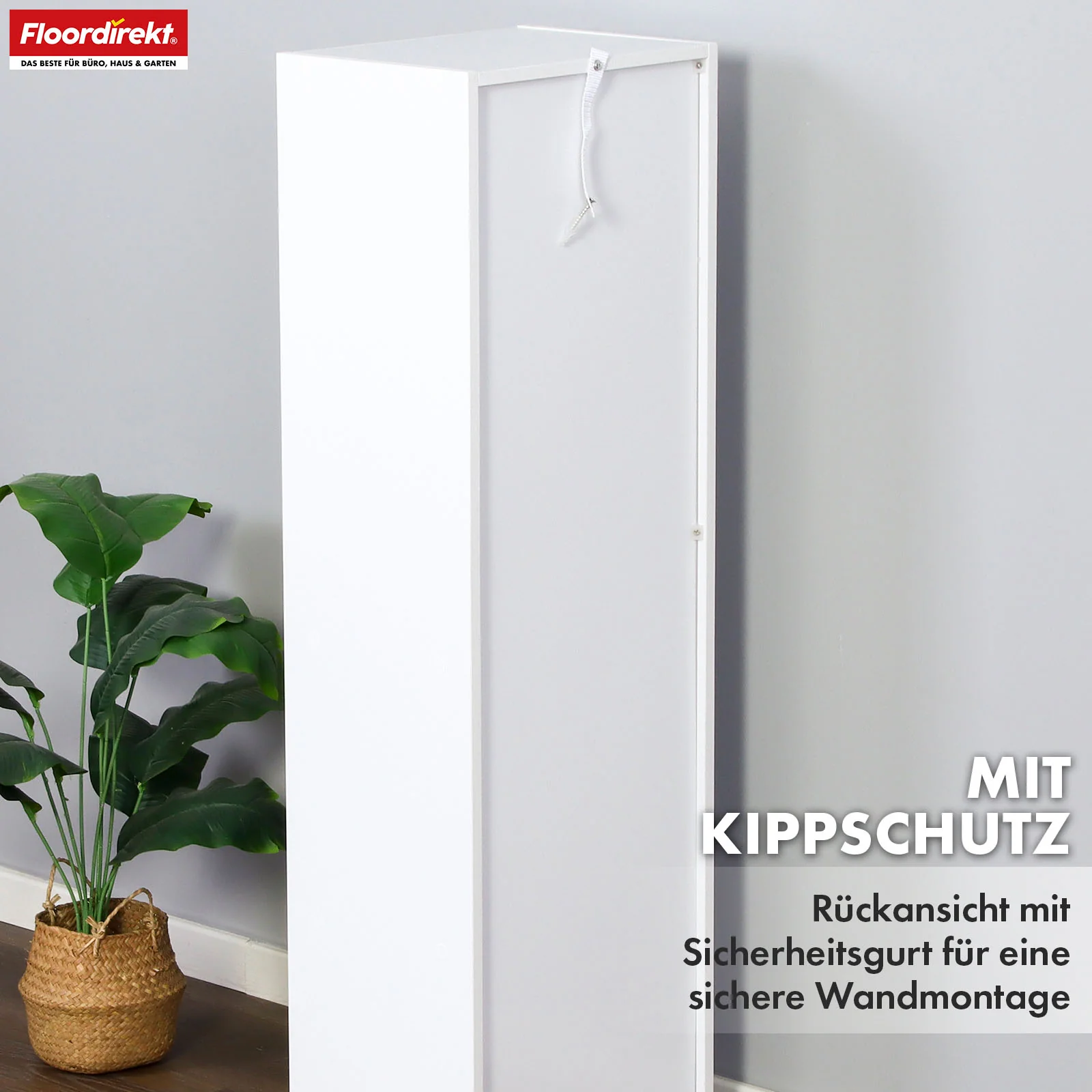 Bücherregal | Alaska | Weißer MDF-Bücherschrank mit 4 oder 5 Ebenen | schlank, modern & platzsparend - Image 15