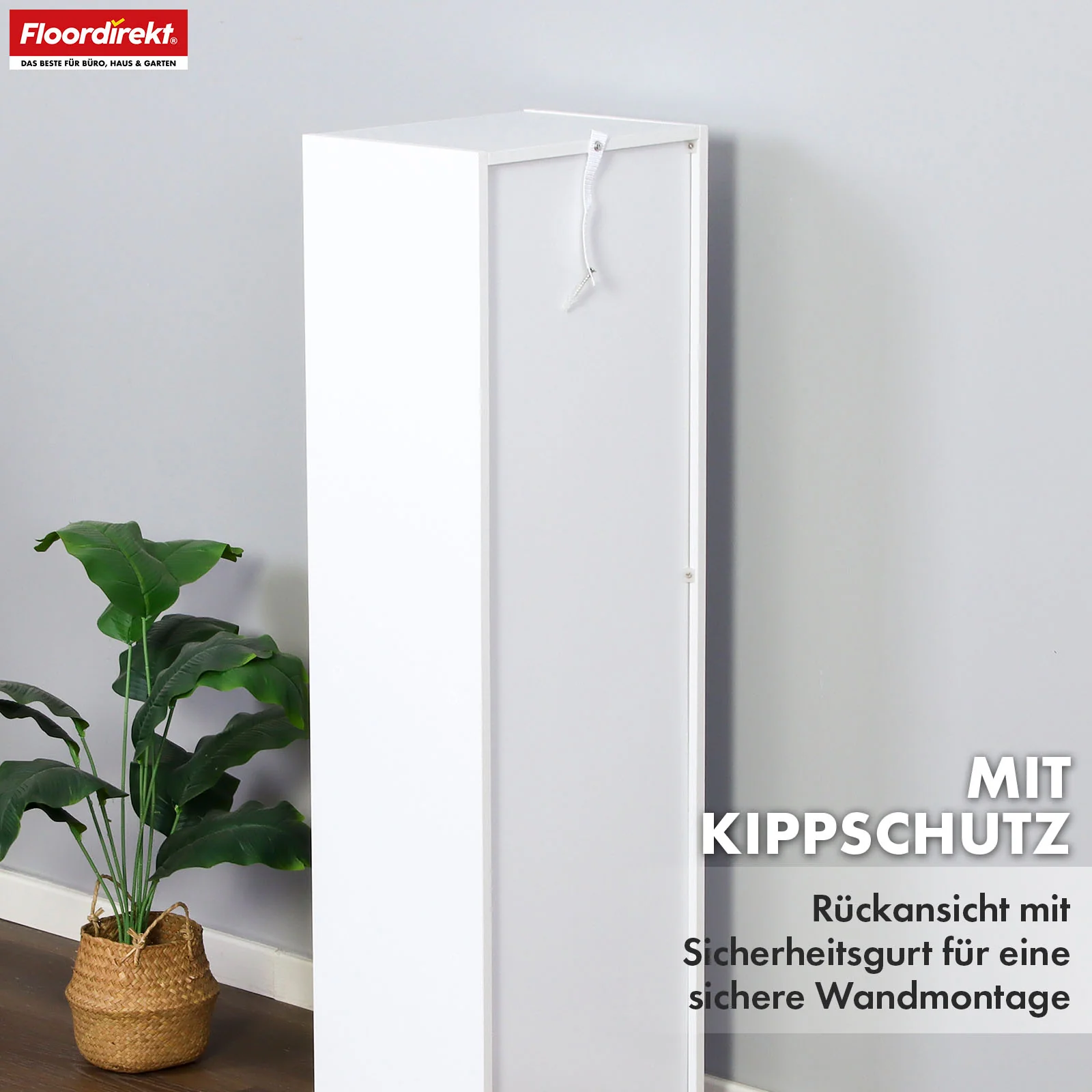 Bücherregal | Alaska | Weißer MDF-Bücherschrank mit 4 oder 5 Ebenen | schlank, modern & platzsparend - Image 7