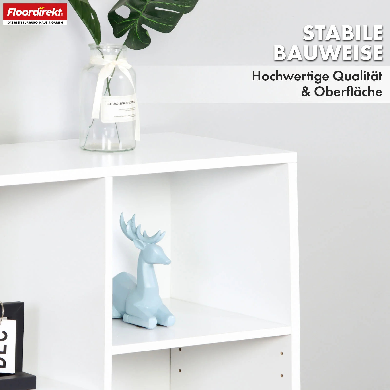Bücherregal | Arkansas | Weißes MDF-Standregal mit 5–9 Fächern für Bücher und Wohnaccessoires - Image 29