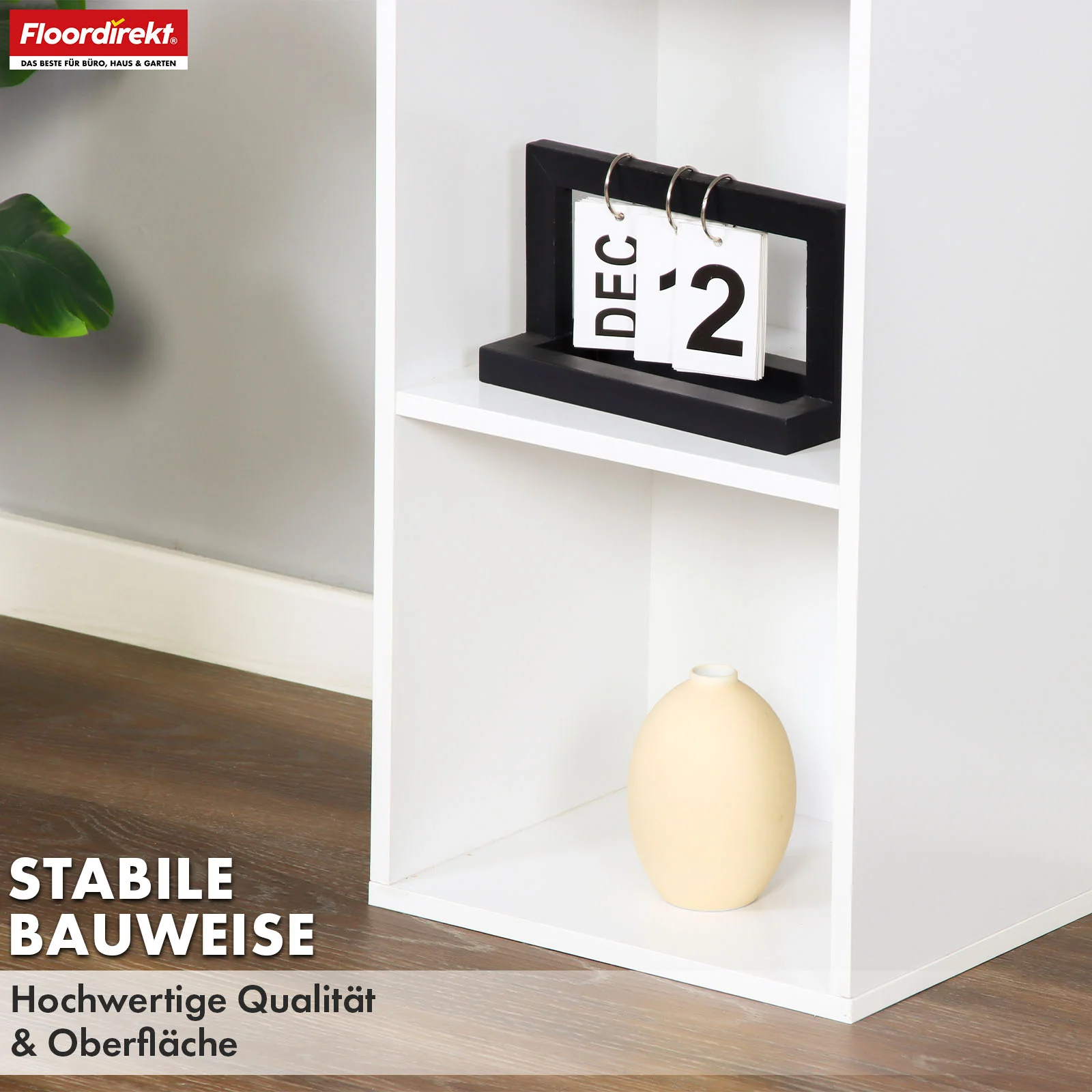 Bücherregal | Delaware | Standregal mit 6 offenen Ablagen, platzsparend & modern - Image 5