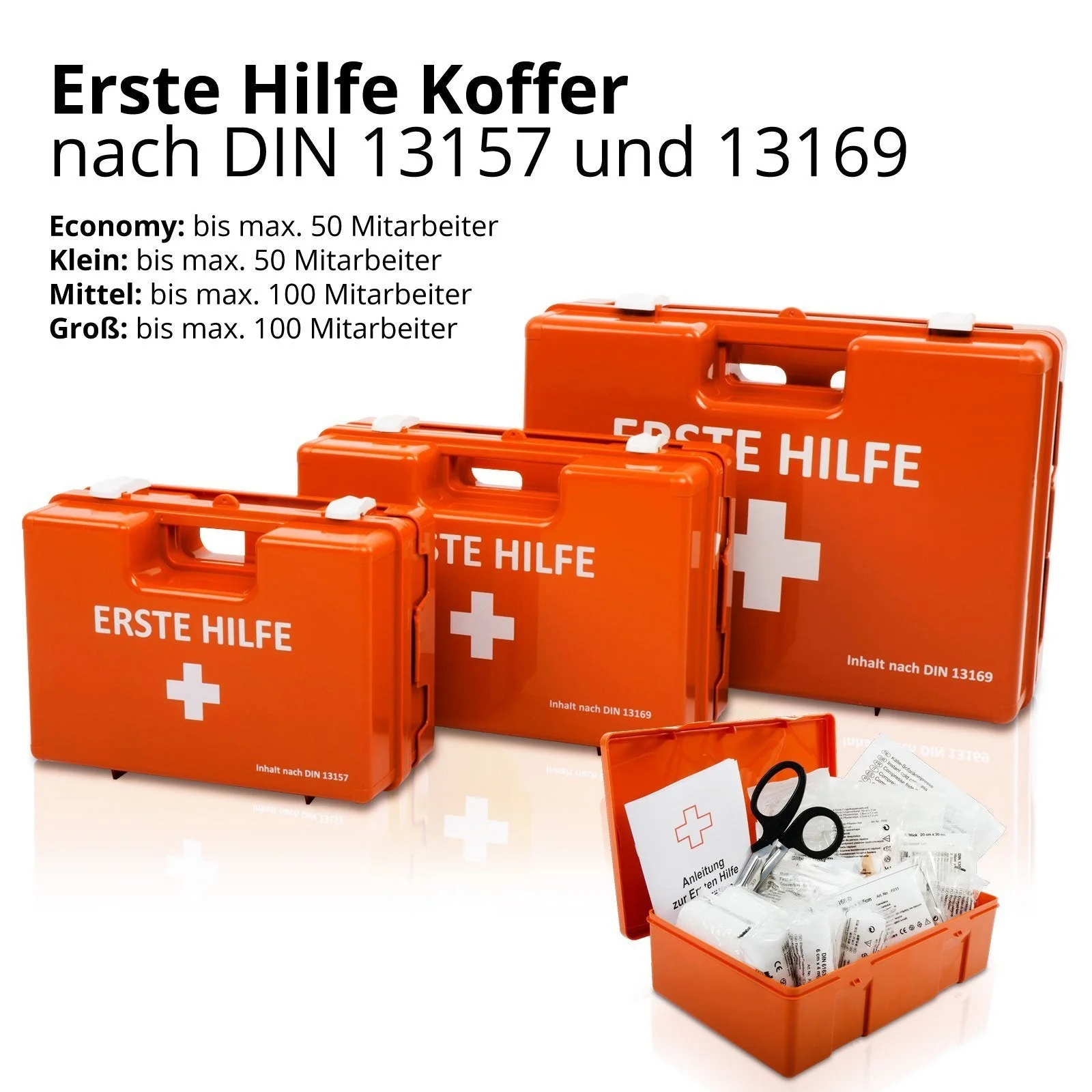 Erste-Hilfe-Kasten | Economy | DIN 13157 | Für Kleinbetriebe - Image 3