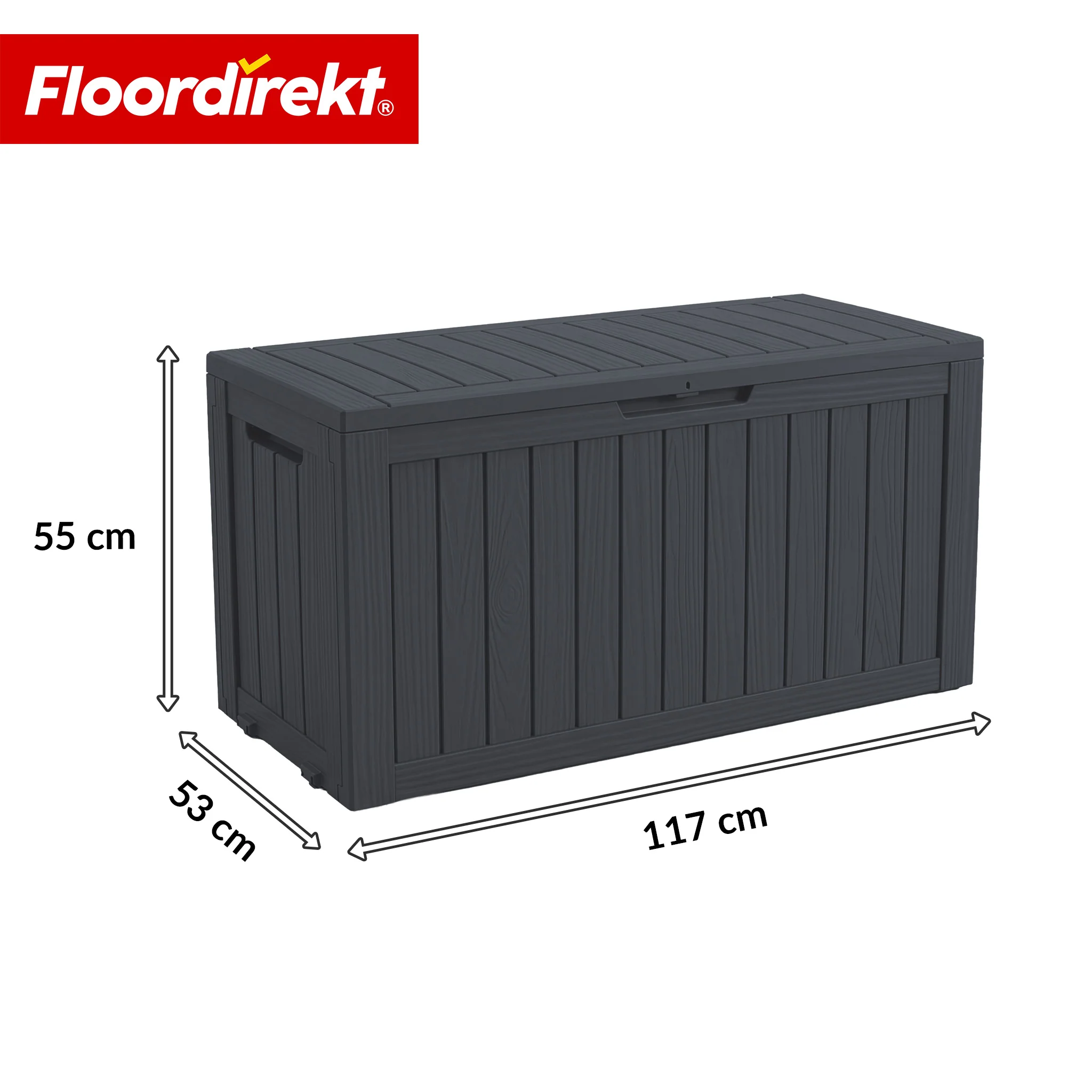 Gartenbox in Holz-Optik | Wetterfeste Kissenbox für Terrasse & Balkon | 118L / 270L / 300L - Image 20