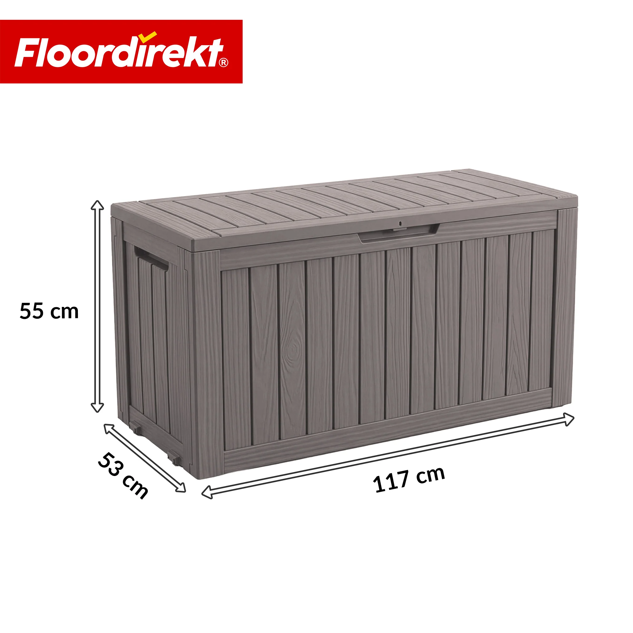 Gartenbox in Holz-Optik | Wetterfeste Kissenbox für Terrasse & Balkon | 118L / 270L / 300L - Image 30