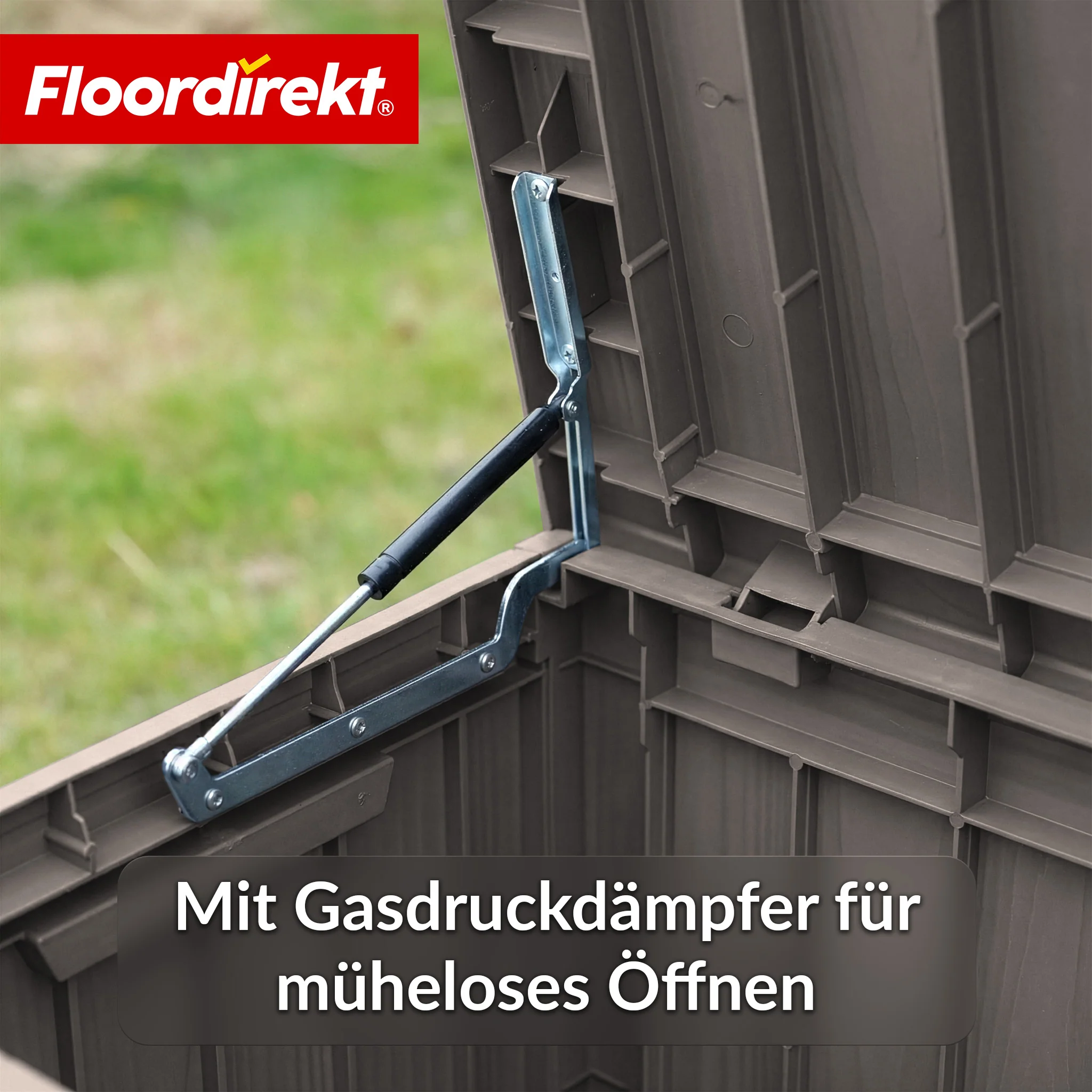 Gartenbox in Holz-Optik | Wetterfeste Kissenbox für Terrasse & Balkon | 118L / 270L / 300L - Image 56