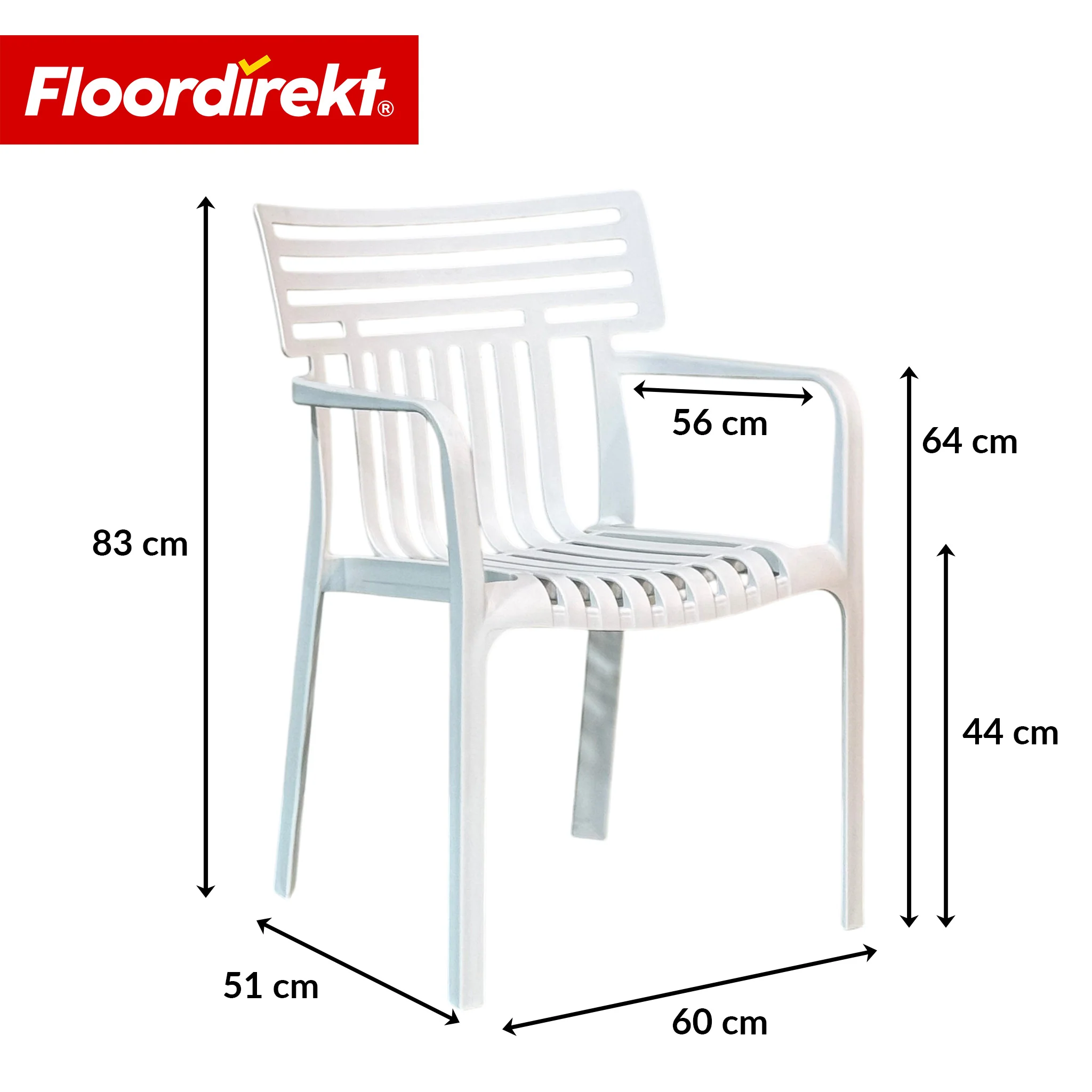 Gartenstuhl | Terrano | Stapelbarer Designstuhl wetterfest & UV-beständig für Garten, Balkon & Terrasse - Image 11