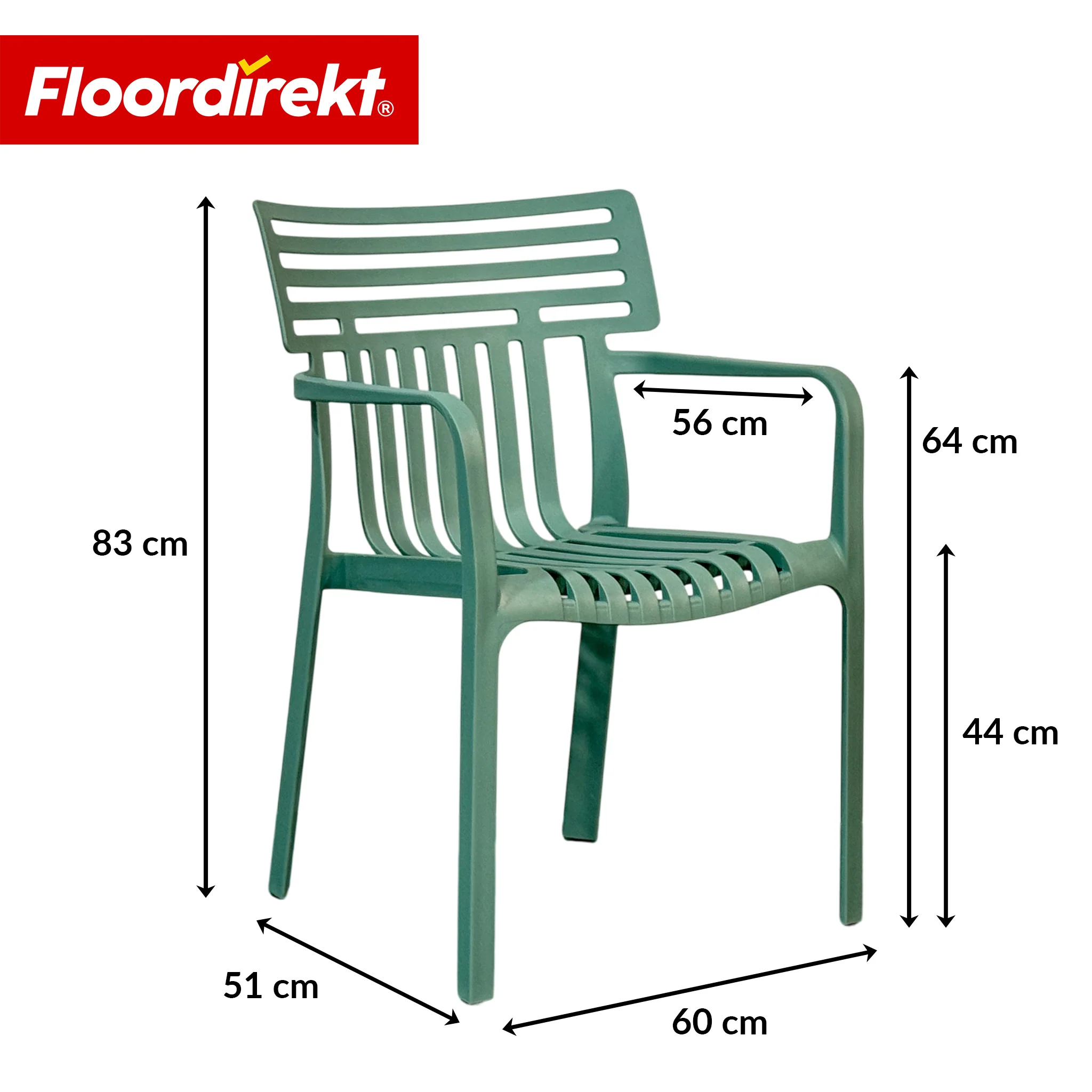 Gartenstuhl | Terrano | Stapelbarer Designstuhl wetterfest & UV-beständig für Garten, Balkon & Terrasse - Image 27