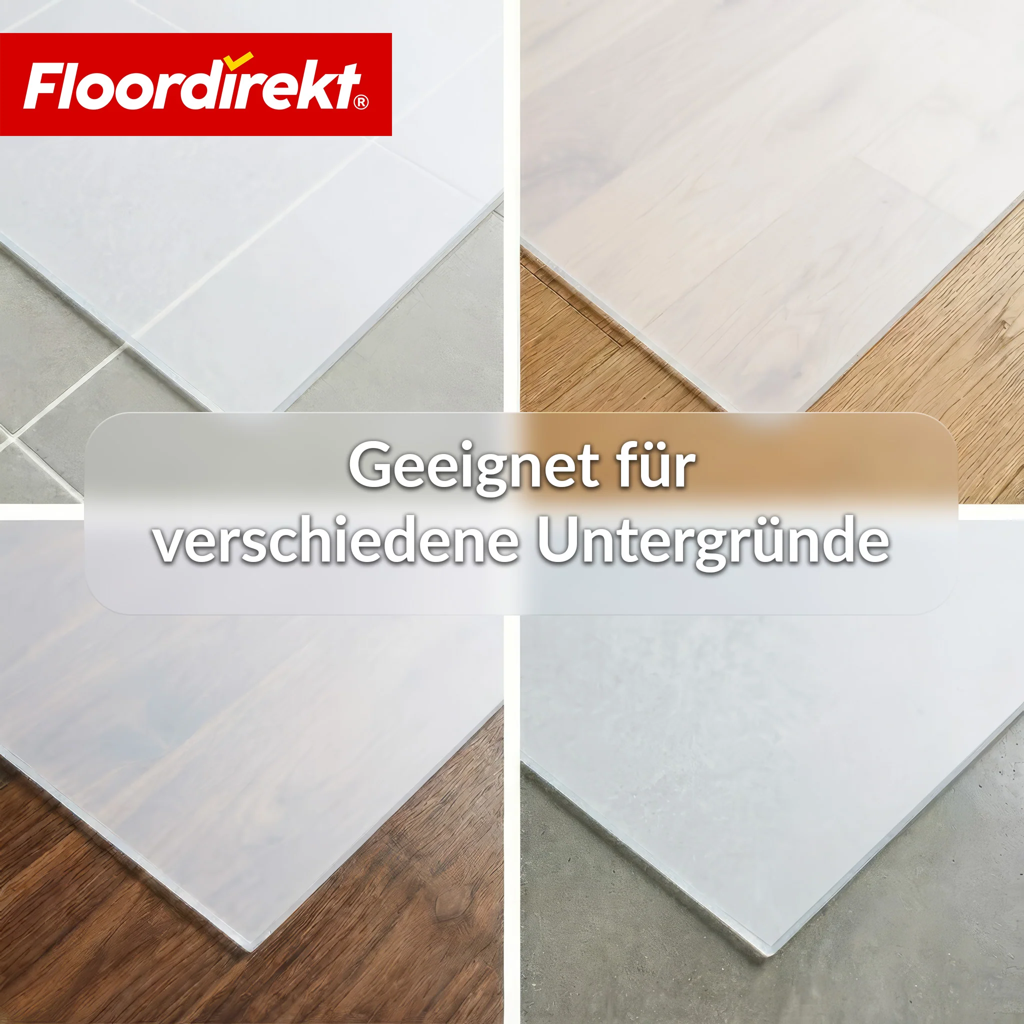Gulvbeskyttelsesmatte | Neo Milky | Semi-transparent kontorstolsunderlag i mælkehvid på mål til hårde gulve - Image 5