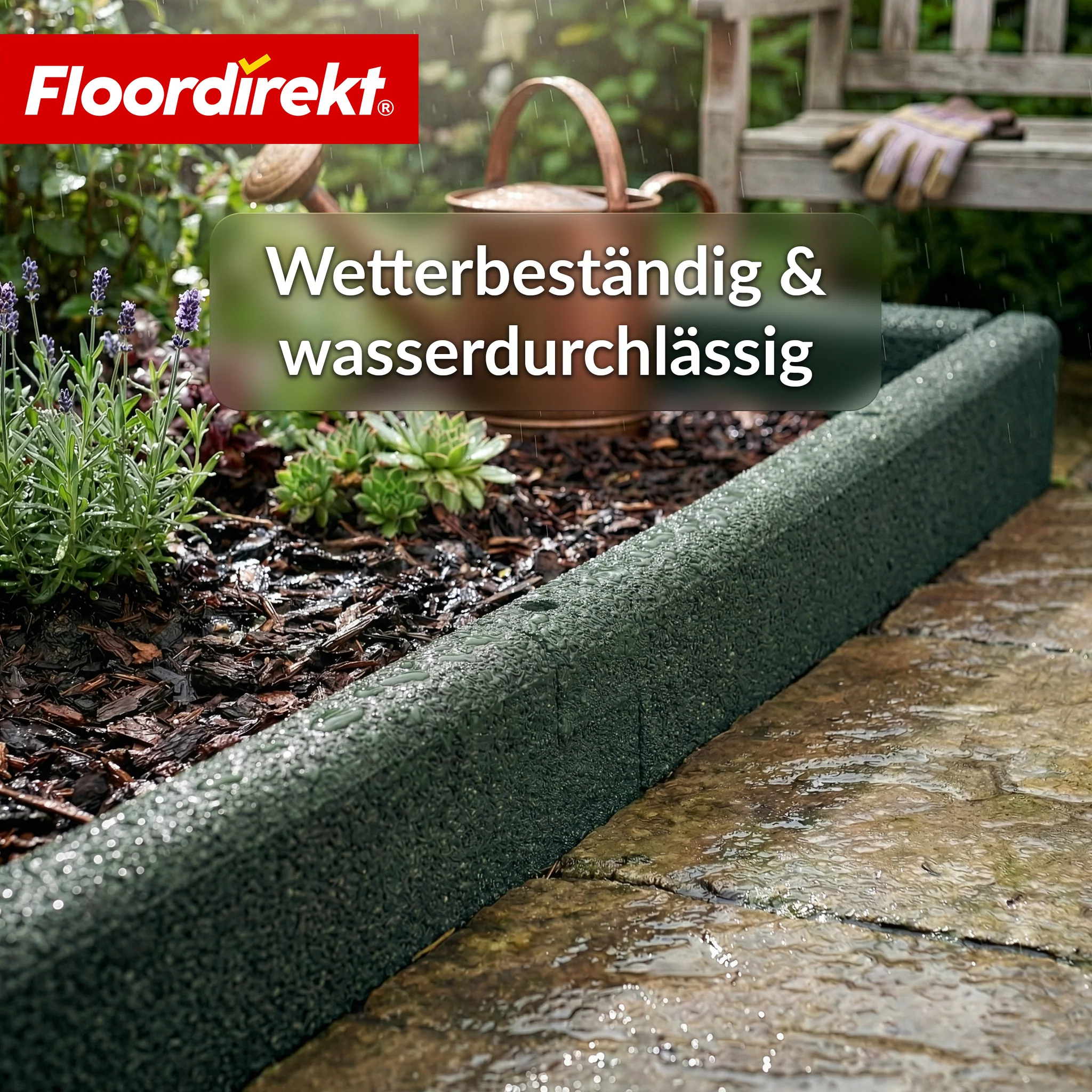 Gummi Randstein | Flexible Rasenkante & Beeteinfassung aus recyceltem Gummi für Garten, Wege & Terrasse - Image 15