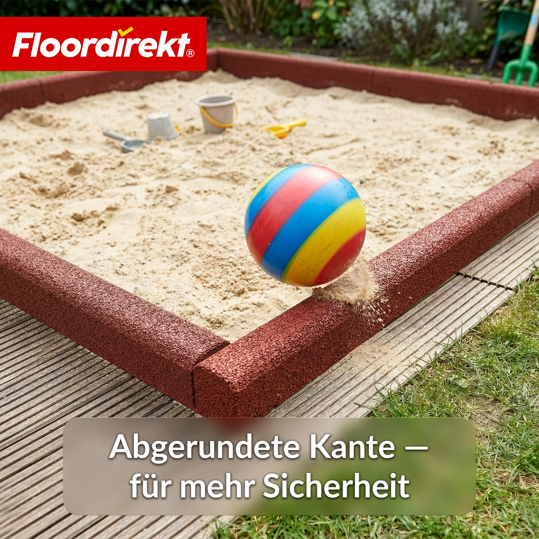 Gummi Randstein | Flexible Rasenkante & Beeteinfassung aus recyceltem Gummi für Garten, Wege & Terrasse - Image 3