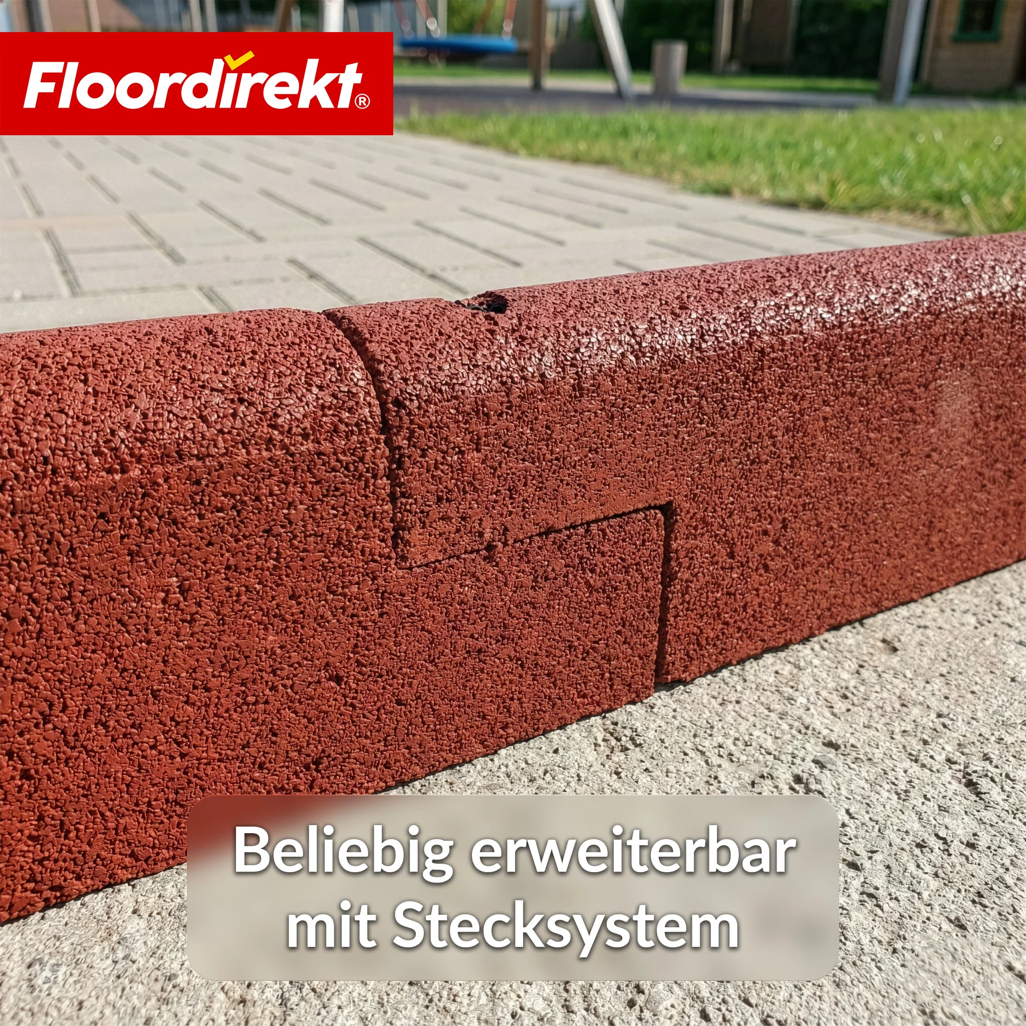 Gummi Randstein | Flexible Rasenkante & Beeteinfassung aus recyceltem Gummi für Garten, Wege & Terrasse - Image 4