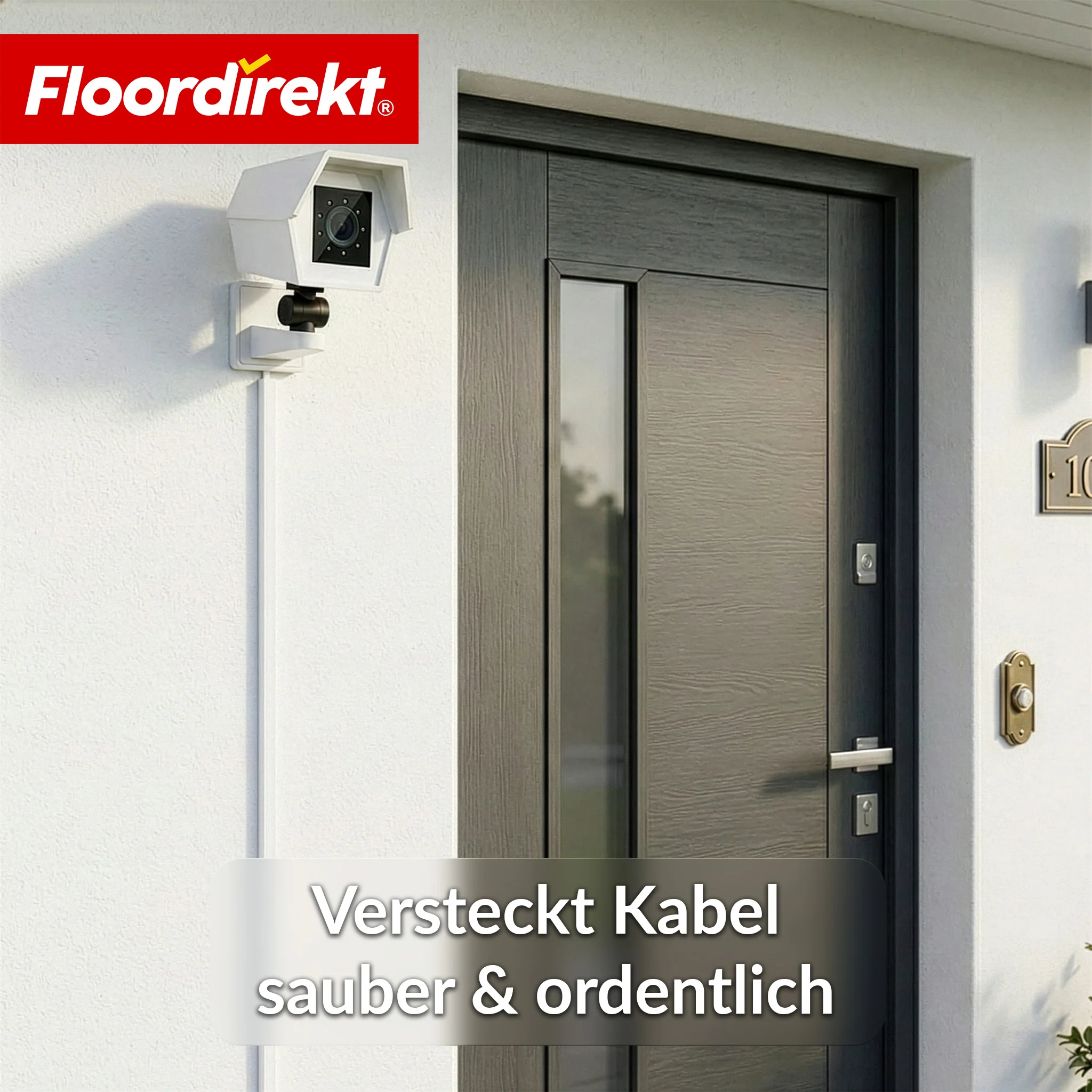 Kabelkanal | Oskar | Selbstklebende Kabelleiste 10 x 1 m | Kabelabdeckung Weiß für TV, Wand & Schreibtisch - Image 3