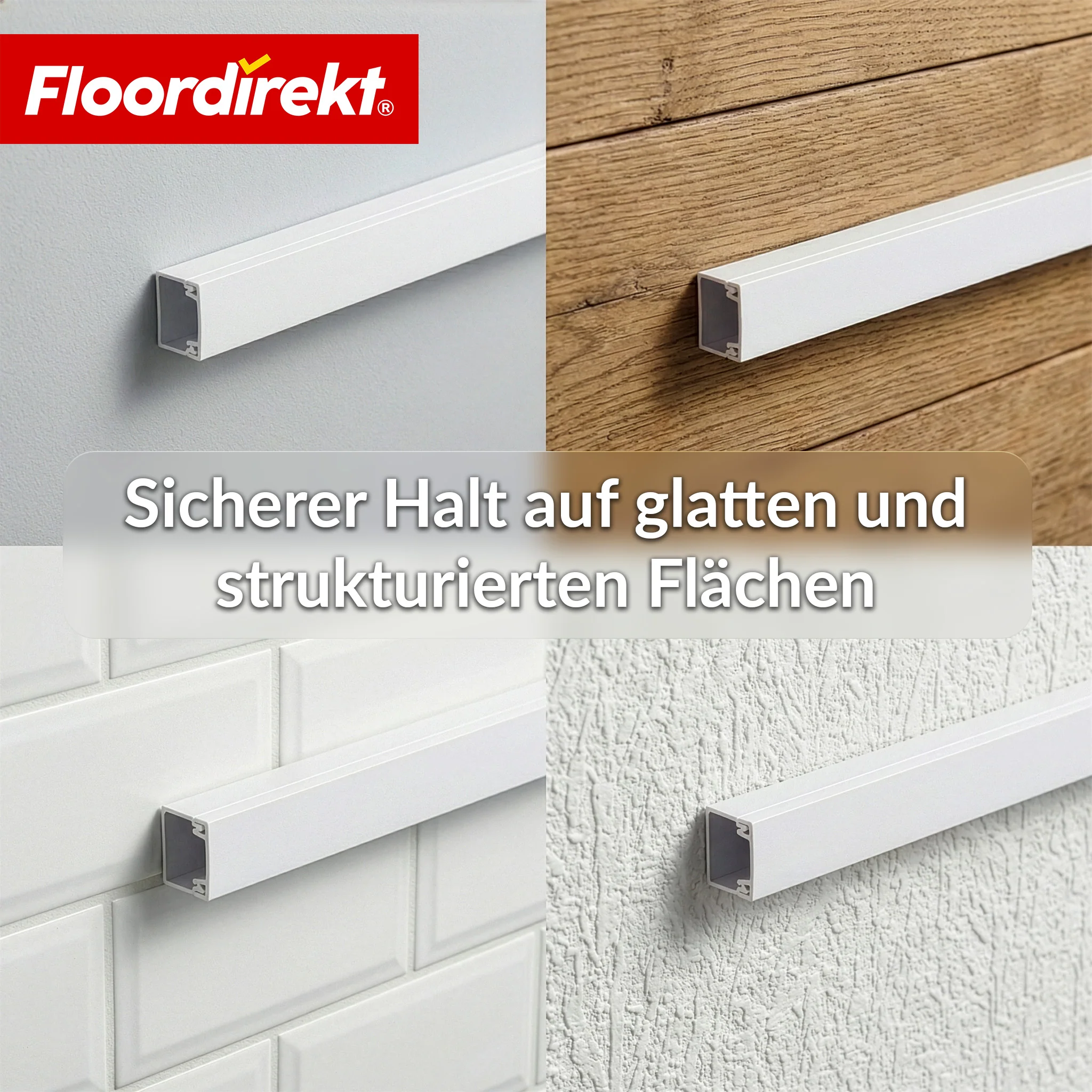 Kabelkanal | Oskar | Selbstklebende Kabelleiste 10 x 1 m | Kabelabdeckung Weiß für TV, Wand & Schreibtisch - Image 5