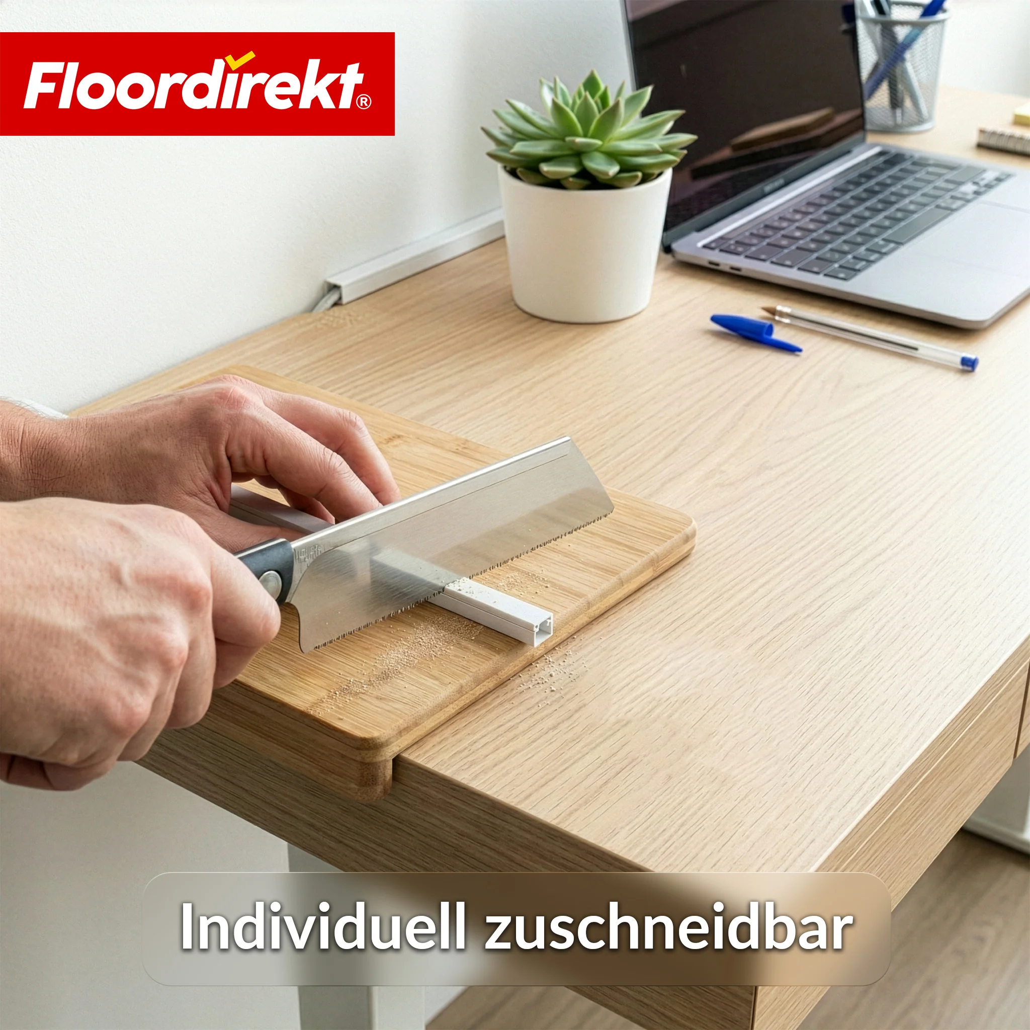 Kabelkanal | Oskar | Selbstklebende Kabelleiste 10 x 1 m | Kabelabdeckung Weiß für TV, Wand & Schreibtisch - Image 6