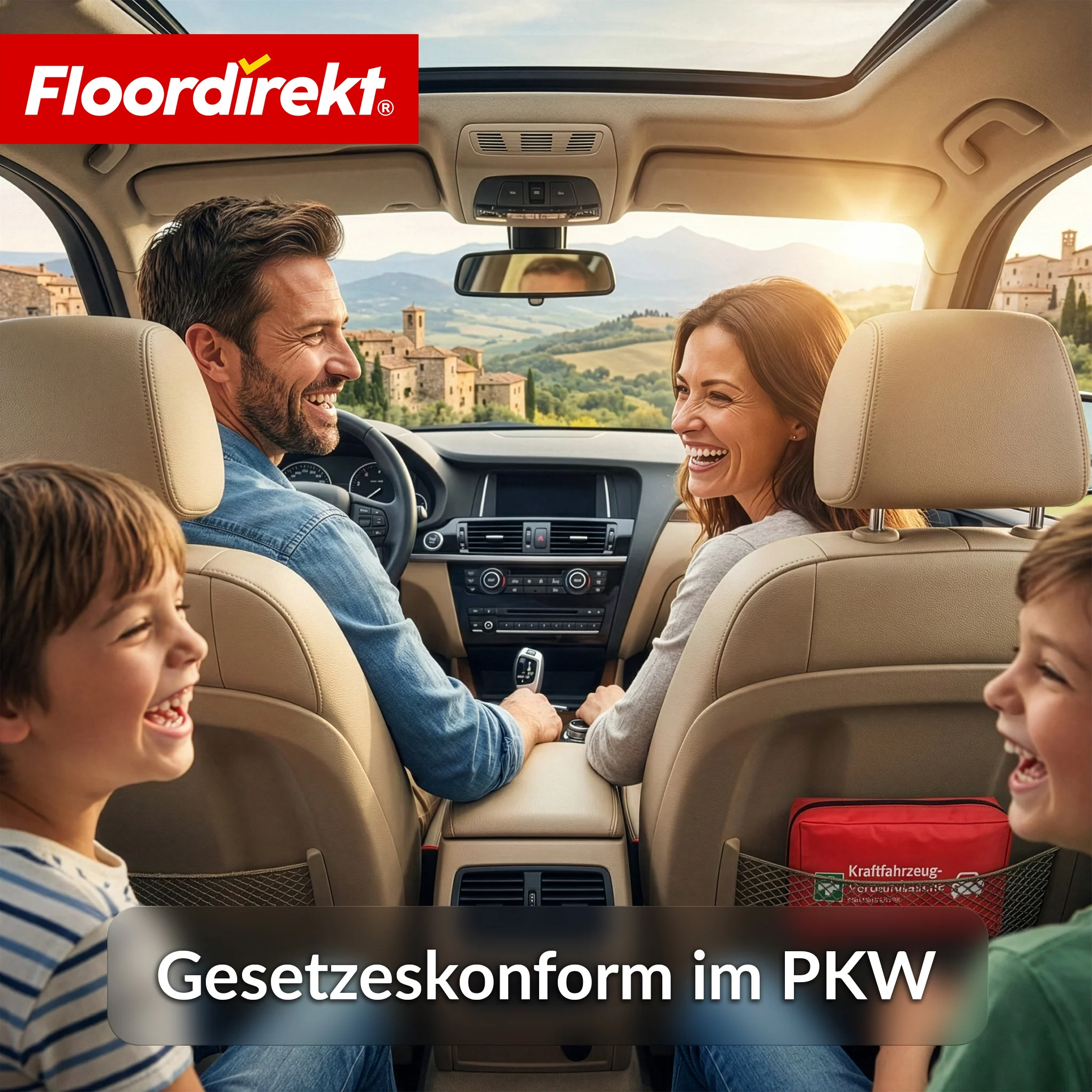 KFZ Verbandtasche DIN 13164:2022 | Erste Hilfe Set PKW | Auto Verbandskasten für gesetzlich vorgeschriebene Fahrzeugausstattung - Image 5