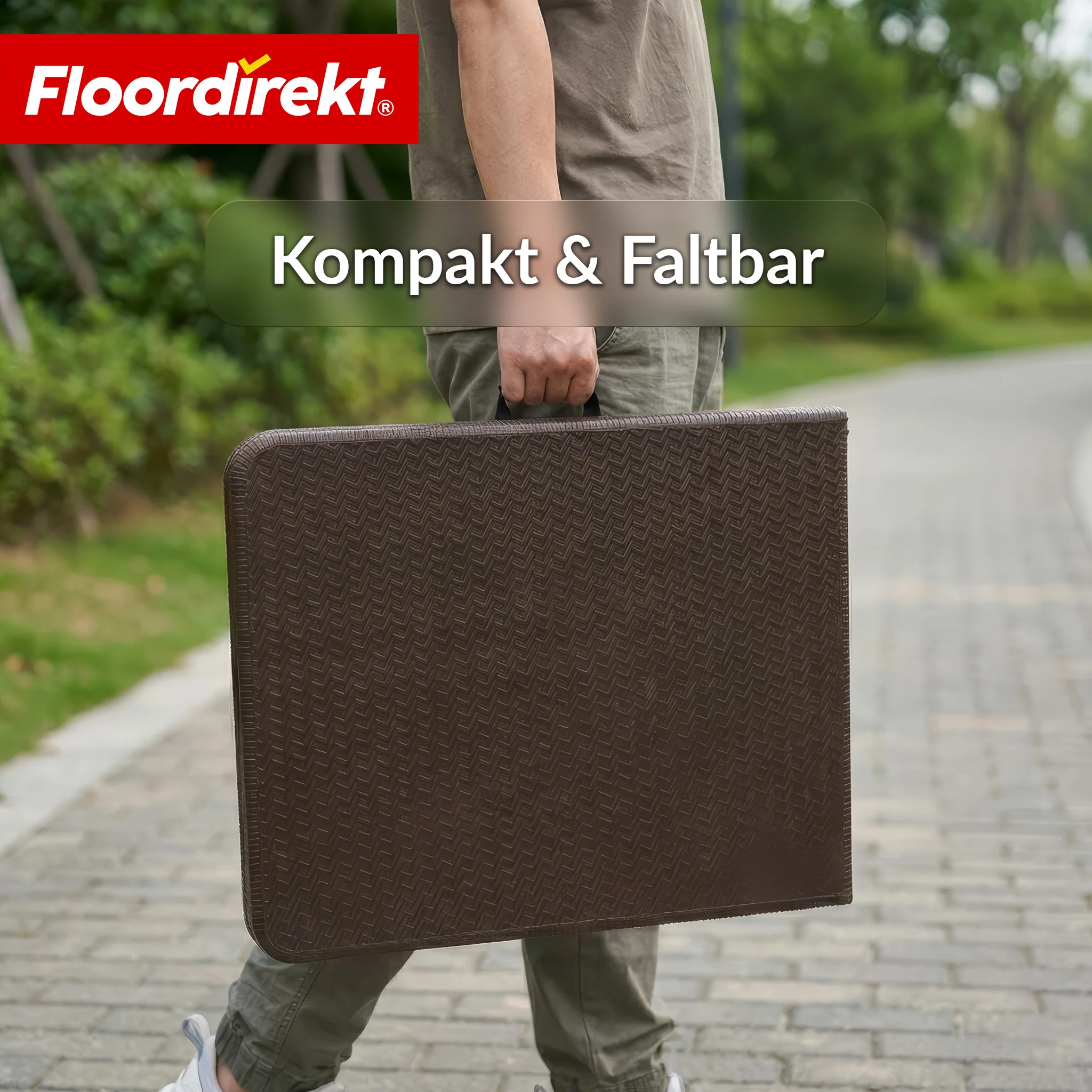 Gartentisch | Miyako | Wetterfester Klapptisch 183×75 cm | Faltbar mit Tragegriff für Garten, Terrasse & Events - Image 4
