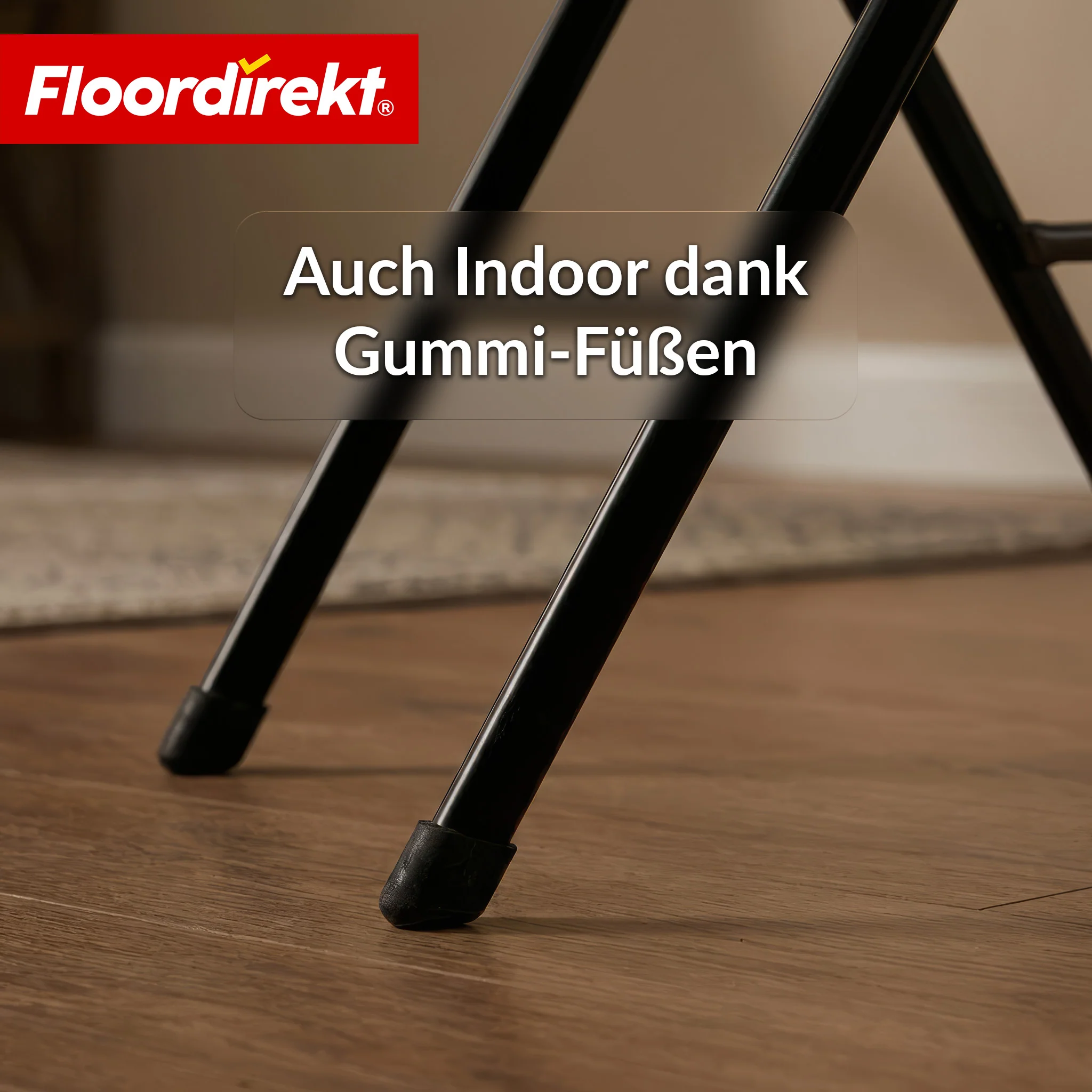 Klapptisch | Toyama | Runder, klappbarer Gartentisch in Rattan-Optik, schwarz | Ø 60 cm - Image 9