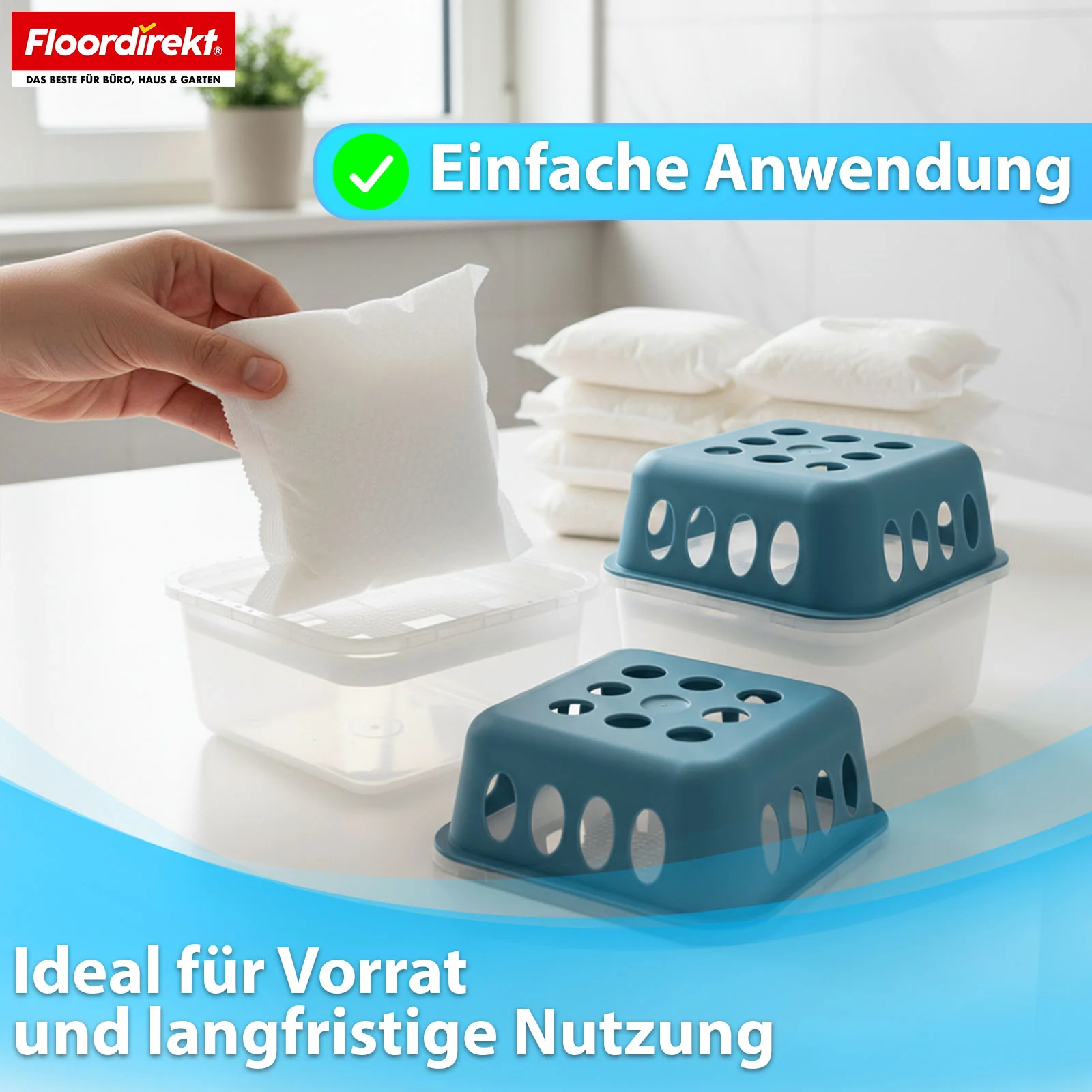 Luftentfeuchter Nachfüllpack 12er Set | Habo | Nachfüllbeutel für Raumentfeuchter für Keller, Bad, Wohnräume - Image 6