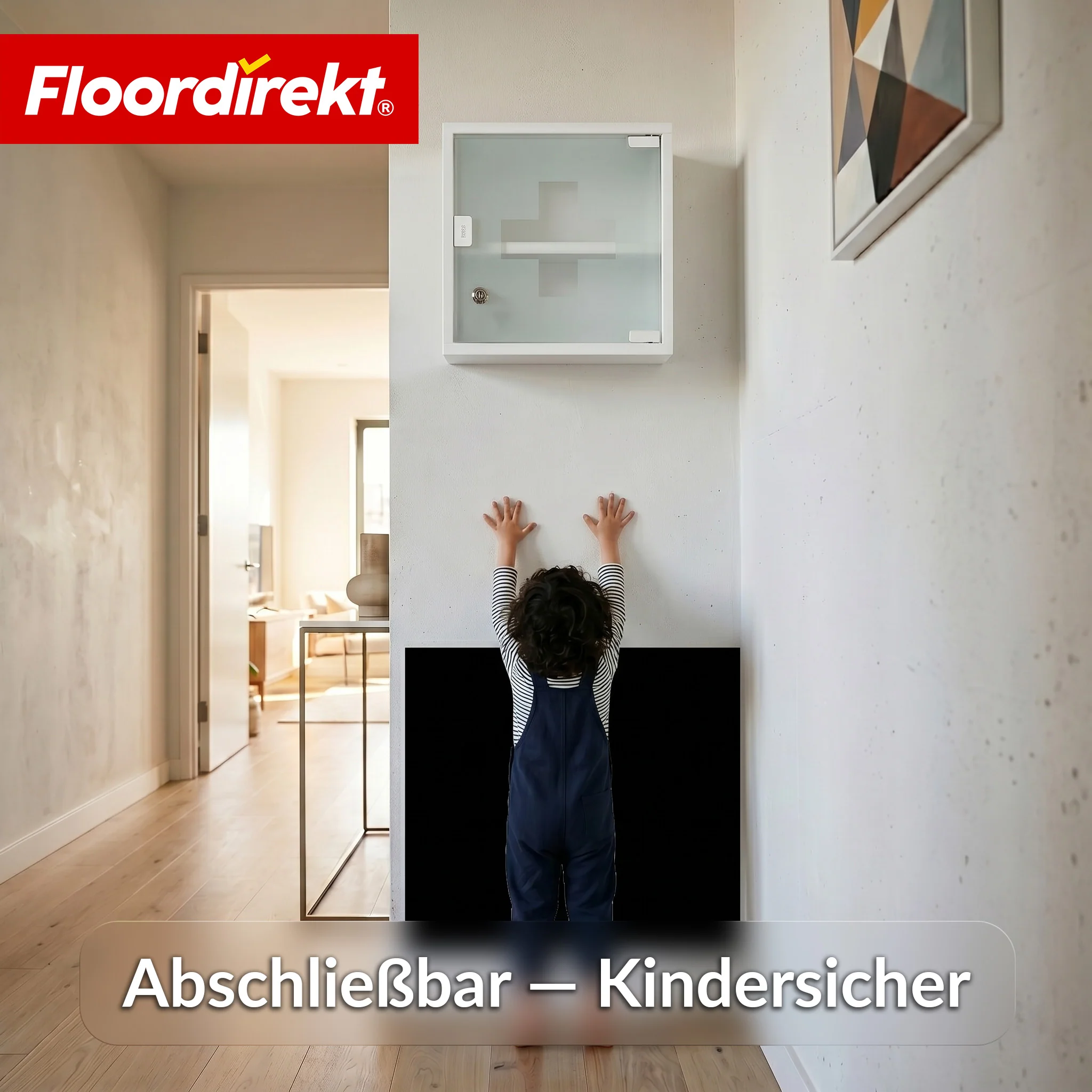 Medizinschrank | Allen | Abschließbarer Arzneischrank aus Edelstahl oder weiß pulverbeschichtet | Medikamentenschrank mit Glastür - Image 21