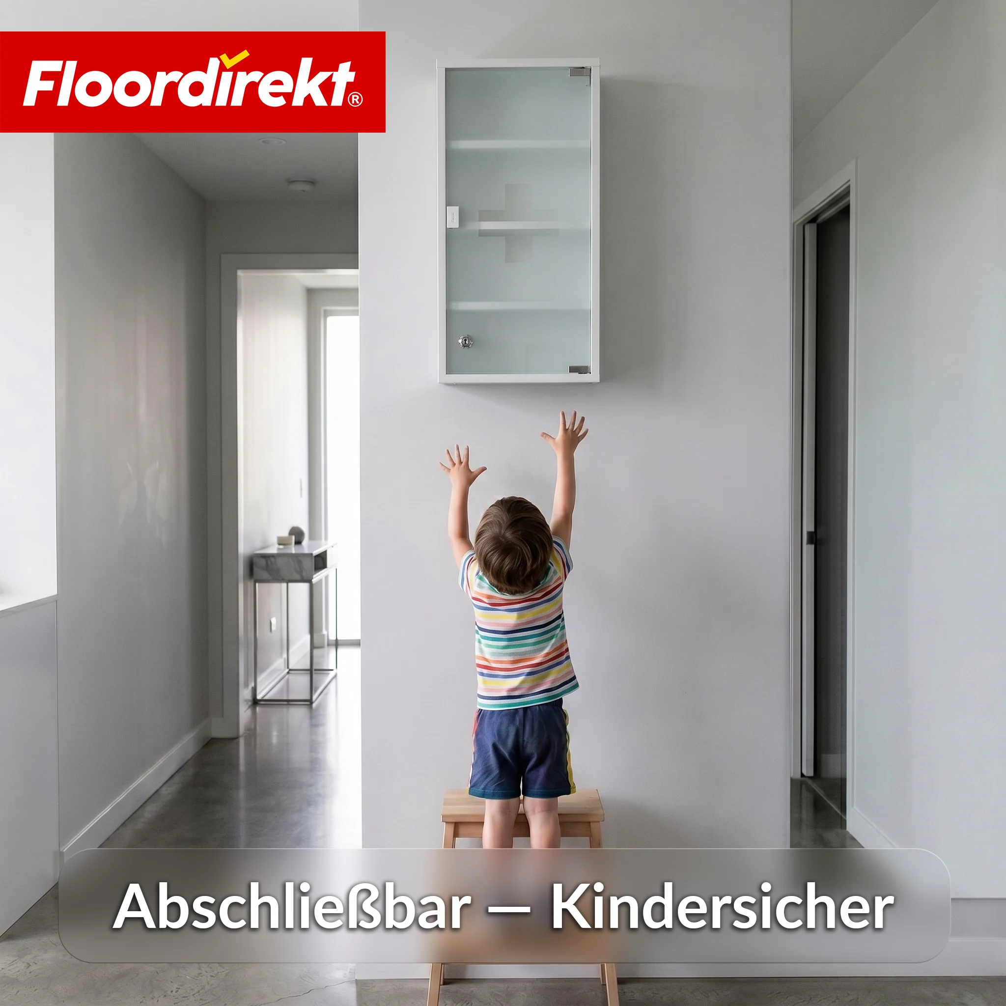 Medizinschrank | Allen | Abschließbarer Arzneischrank aus Edelstahl oder weiß pulverbeschichtet | Medikamentenschrank mit Glastür - Image 30