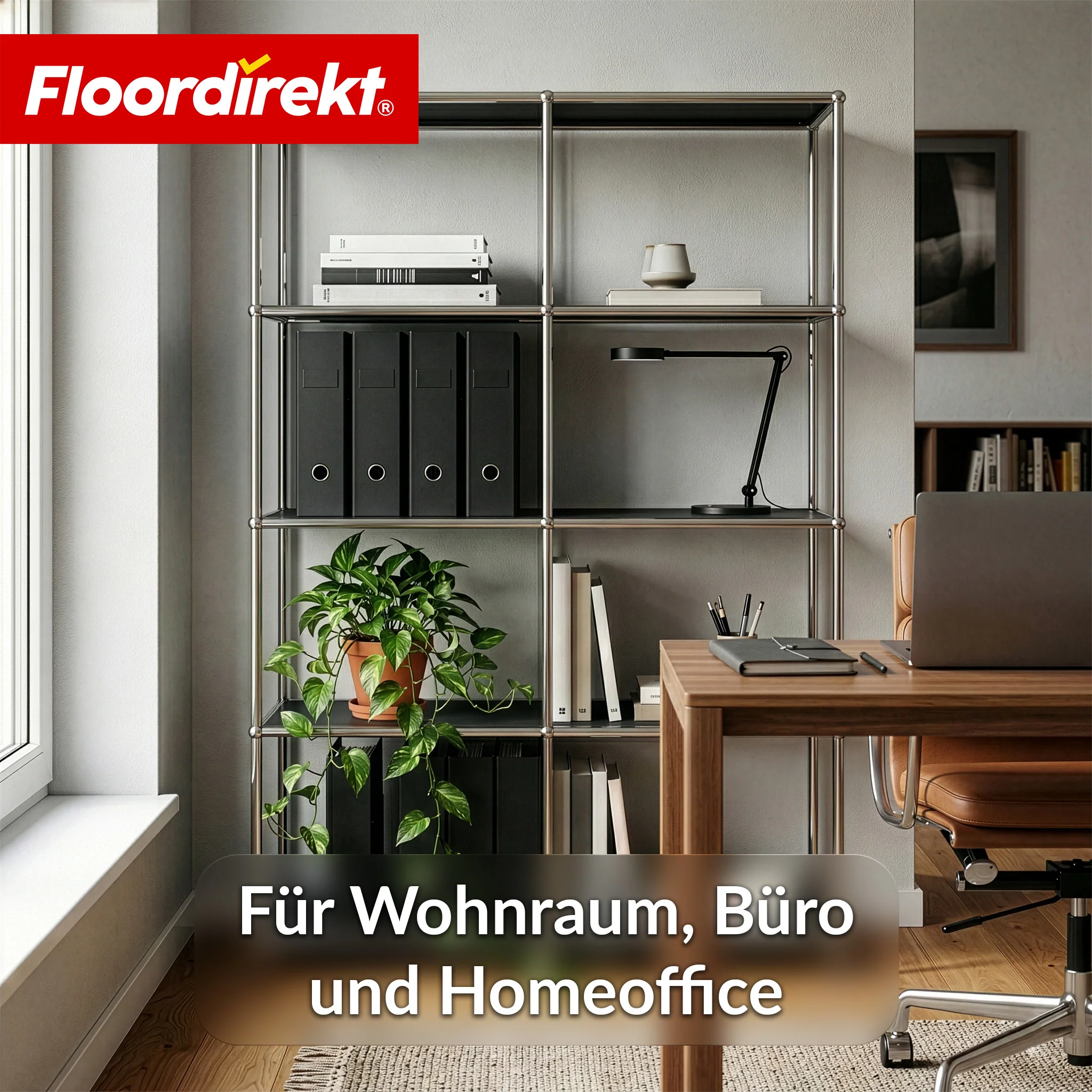 Metallregal | Concept Epure MK-015 | Offenes Standregal mit 5 Ablagen | Bücherregal & Raumteiler Metall - Image 14