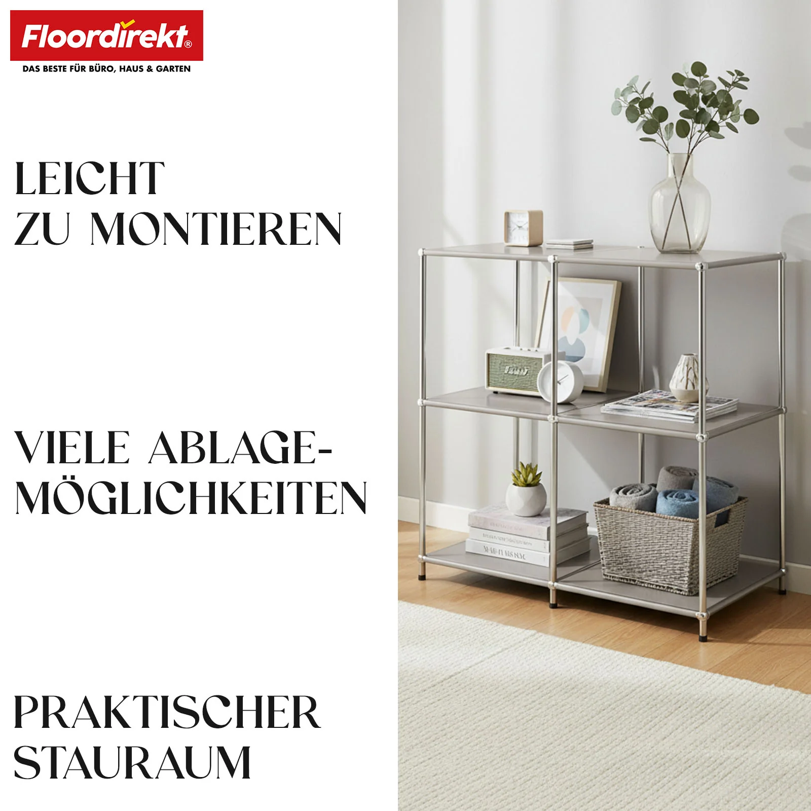 Metallregal | Concept Epure MK-027 | Offenes 3-stöckiges Sideboard & Ablageregal | In mehreren Farben erhältlich - Image 28