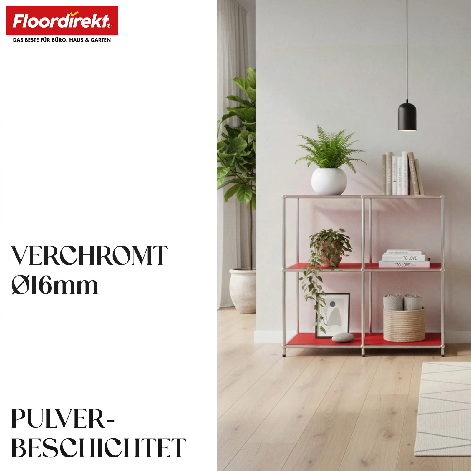 Metallregal | Concept Epure MK-027 | Offenes 3-stöckiges Sideboard & Ablageregal | In mehreren Farben erhältlich - Image 3