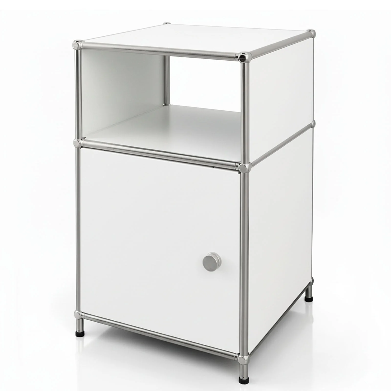 Metallregal | Concept Epure MK-040 | 3-stöckiges Aufbewahrungsregal mit Tür & & Ablageflächen | In mehreren Farben erhältlich - Image 17