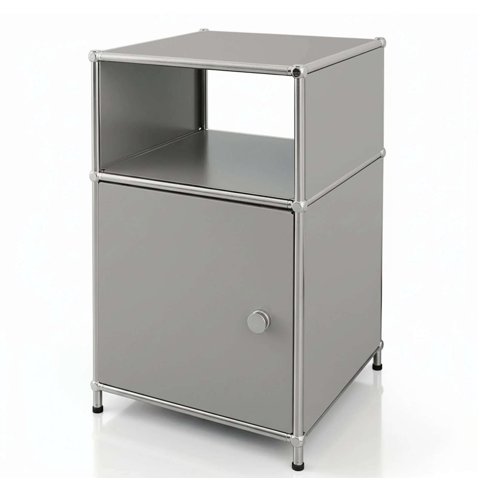 Metallregal | Concept Epure MK-040 | 3-stöckiges Aufbewahrungsregal mit Tür & & Ablageflächen | In mehreren Farben erhältlich - Image 25