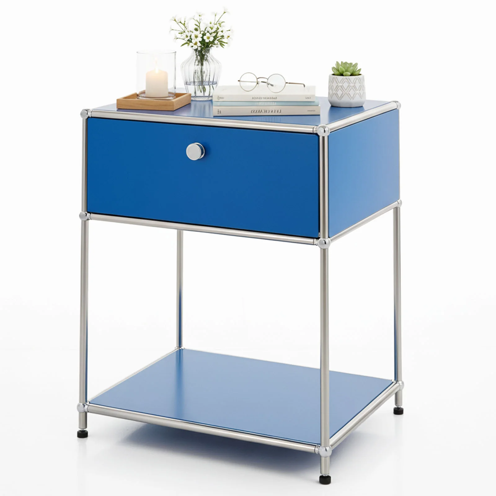 Metallregal | Concept Epure MK-139 | Beistell- & Aufbewahrungsregal mit Schublade & Ablagen | In mehreren Farben erhältlich - Image 25