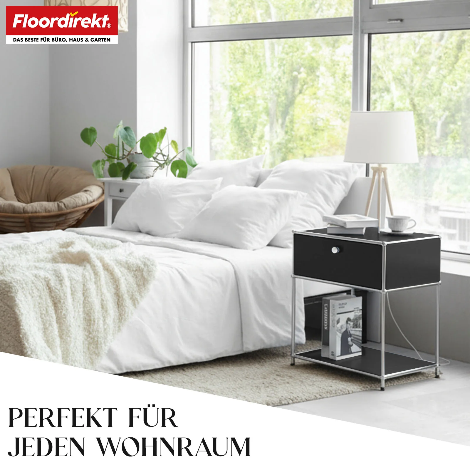 Metallregal | Concept Epure MK-139 | Beistell- & Aufbewahrungsregal mit Schublade & Ablagen | In mehreren Farben erhältlich - Image 7