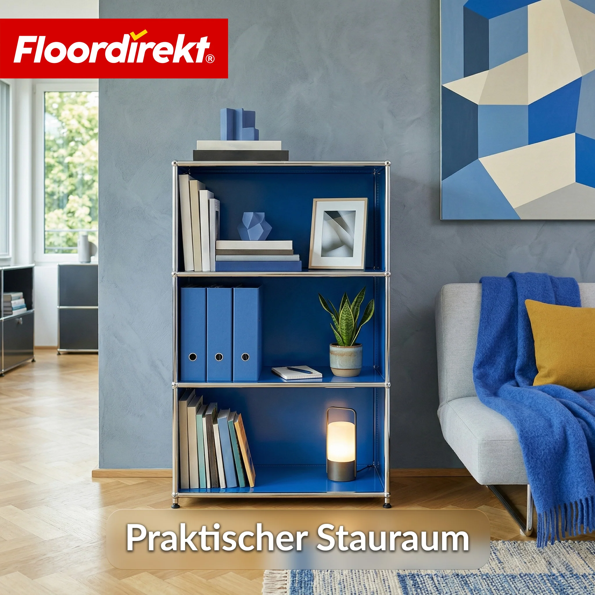Metallregal | Concept Epure MK-101 | 4 Ablagen Standregal | Bücherregal mit Seitenwänden | Modernes Aufbewahrungsregal - Image 29