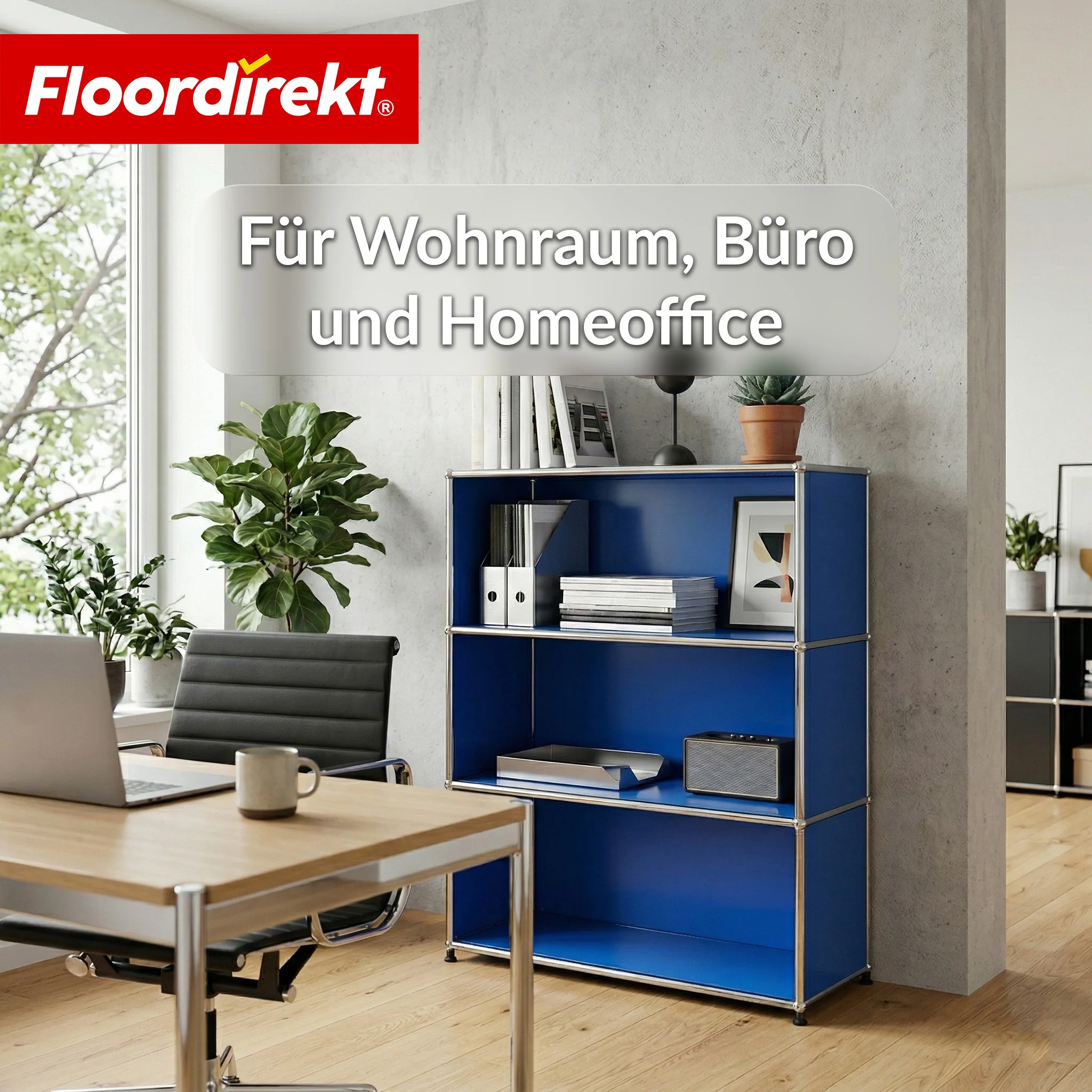Metallregal | Concept Epure MK-101 | 4 Ablagen Standregal | Bücherregal mit Seitenwänden | Modernes Aufbewahrungsregal - Image 30