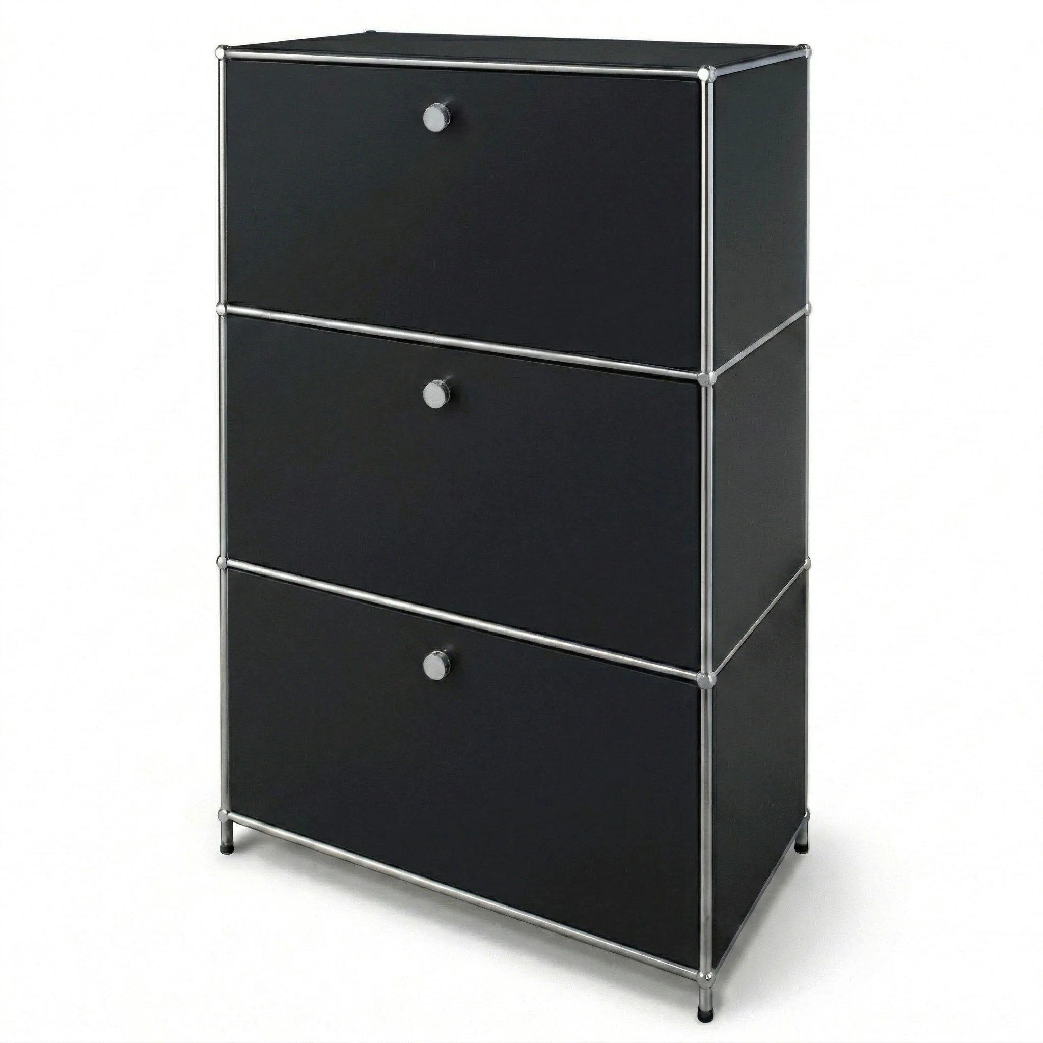 Metallschrank | Concept Epure MK-129 | Sideboard mit 3 verschließbaren Fächern | Moderner Aufbewahrungsschrank - Image 9