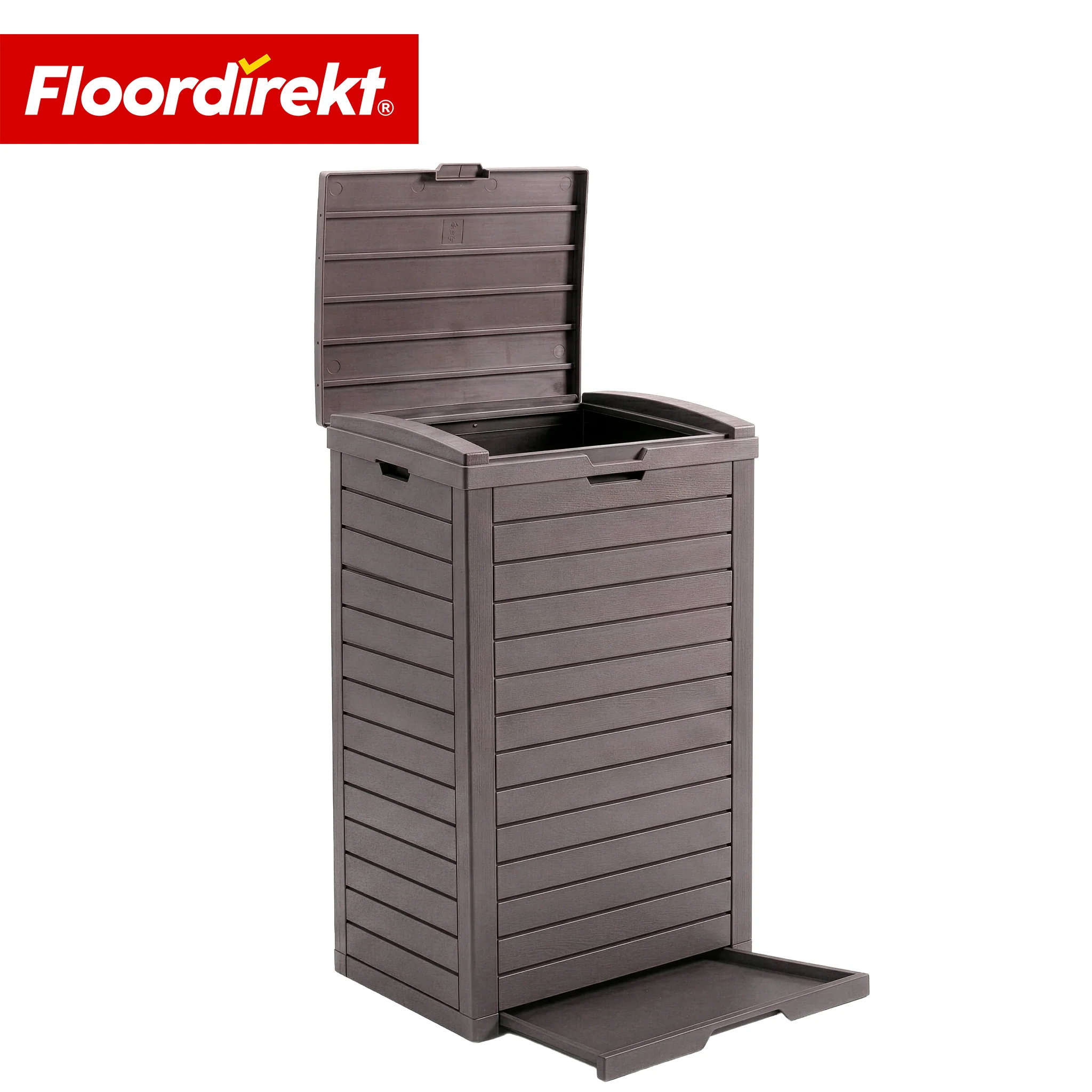 Outdoor Mülleimer in Holz-Optik | Wetterfester Müllbehälter für Garten & Terrasse | 118L / 230L - Image 11