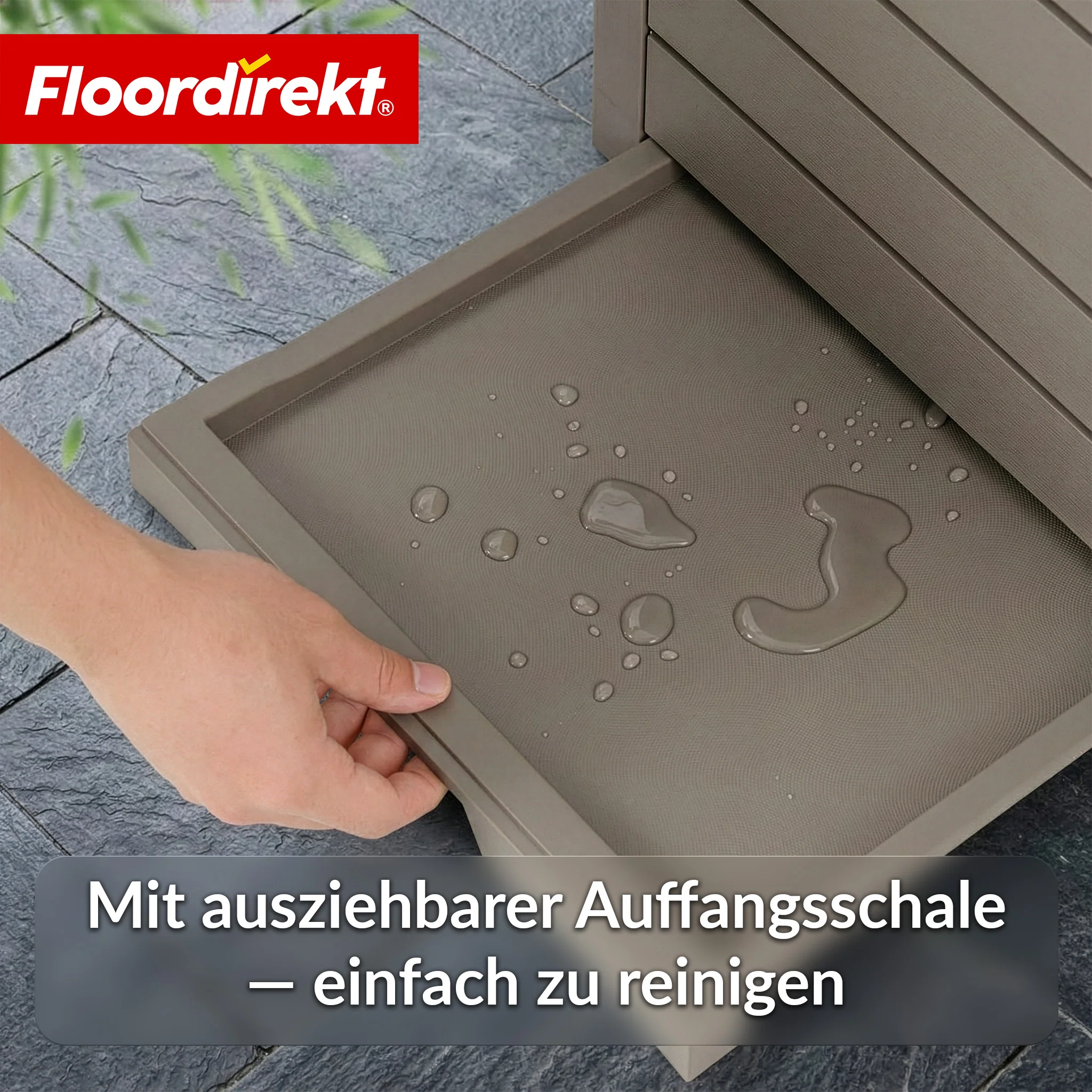 Outdoor Mülleimer in Holz-Optik | Wetterfester Müllbehälter für Garten & Terrasse | 118L / 230L - Image 17