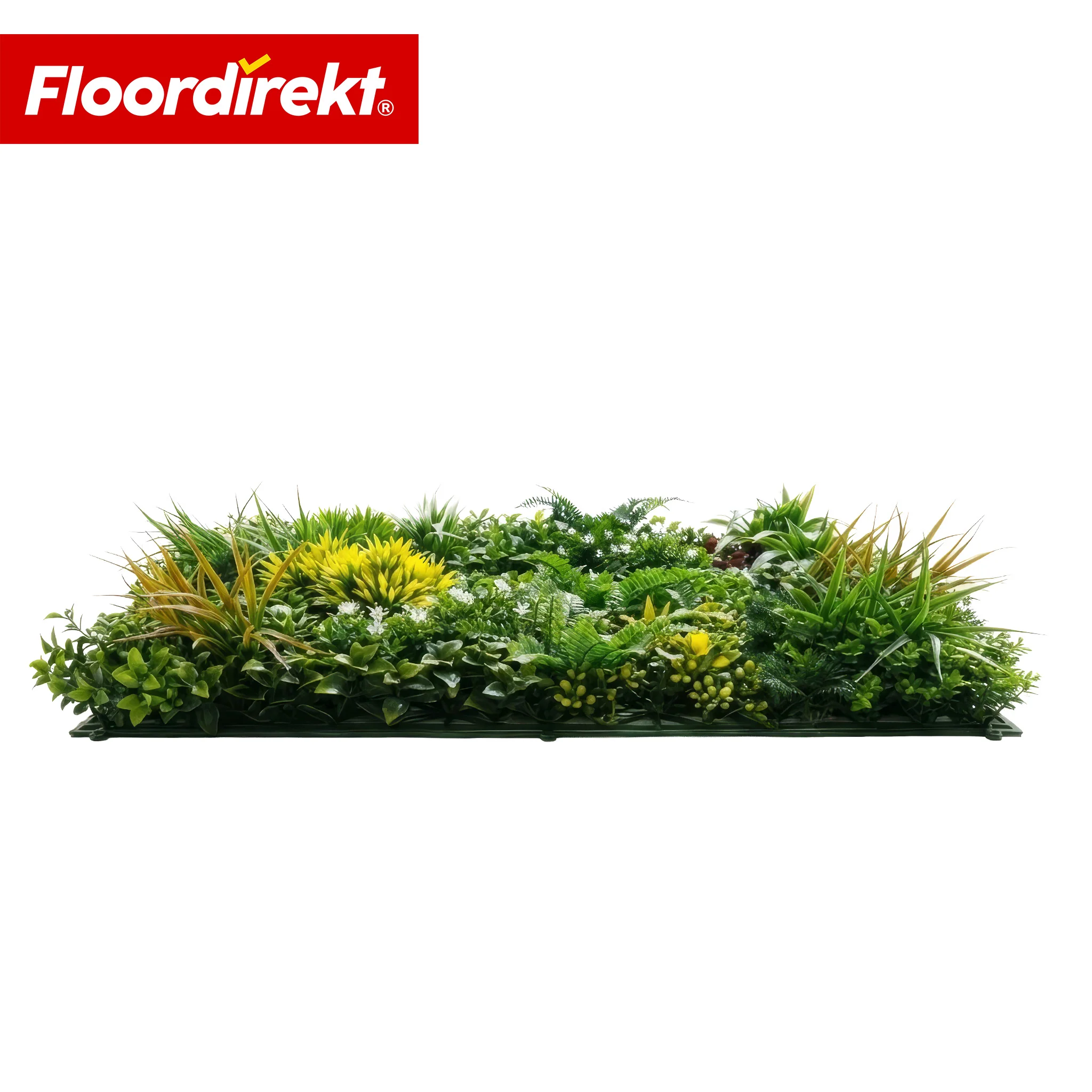 Pflanzenwand | Spring Garden | Natürliches, pflegefreies Grün-Panel | Sonnenbeständig & erweiterbar mit Klick-System | 100 × 100 cm - Image 3