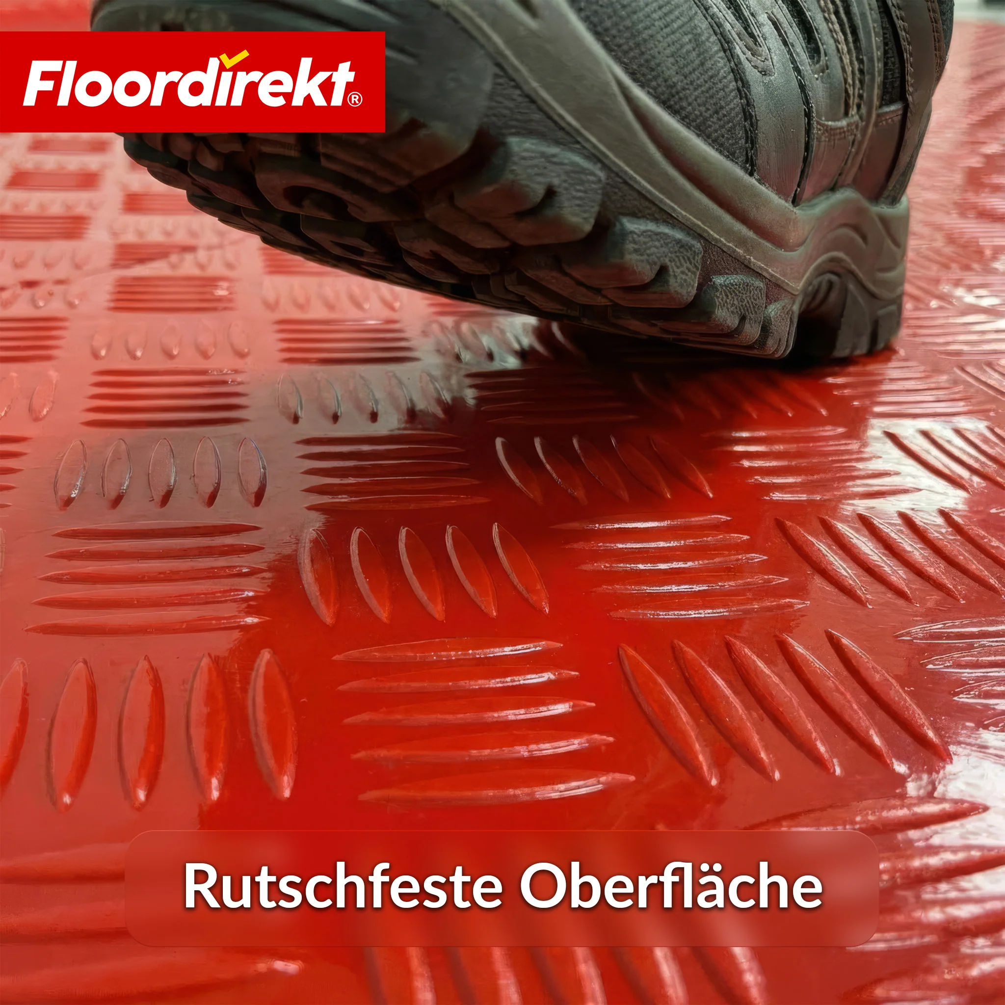PVC-Bodenbelag | Bullet | Riffelblech-Optik | Rutschfest & Pflegeleicht | Meterware / Zuschnitt nach Maß | 110 cm Breite - Image 19