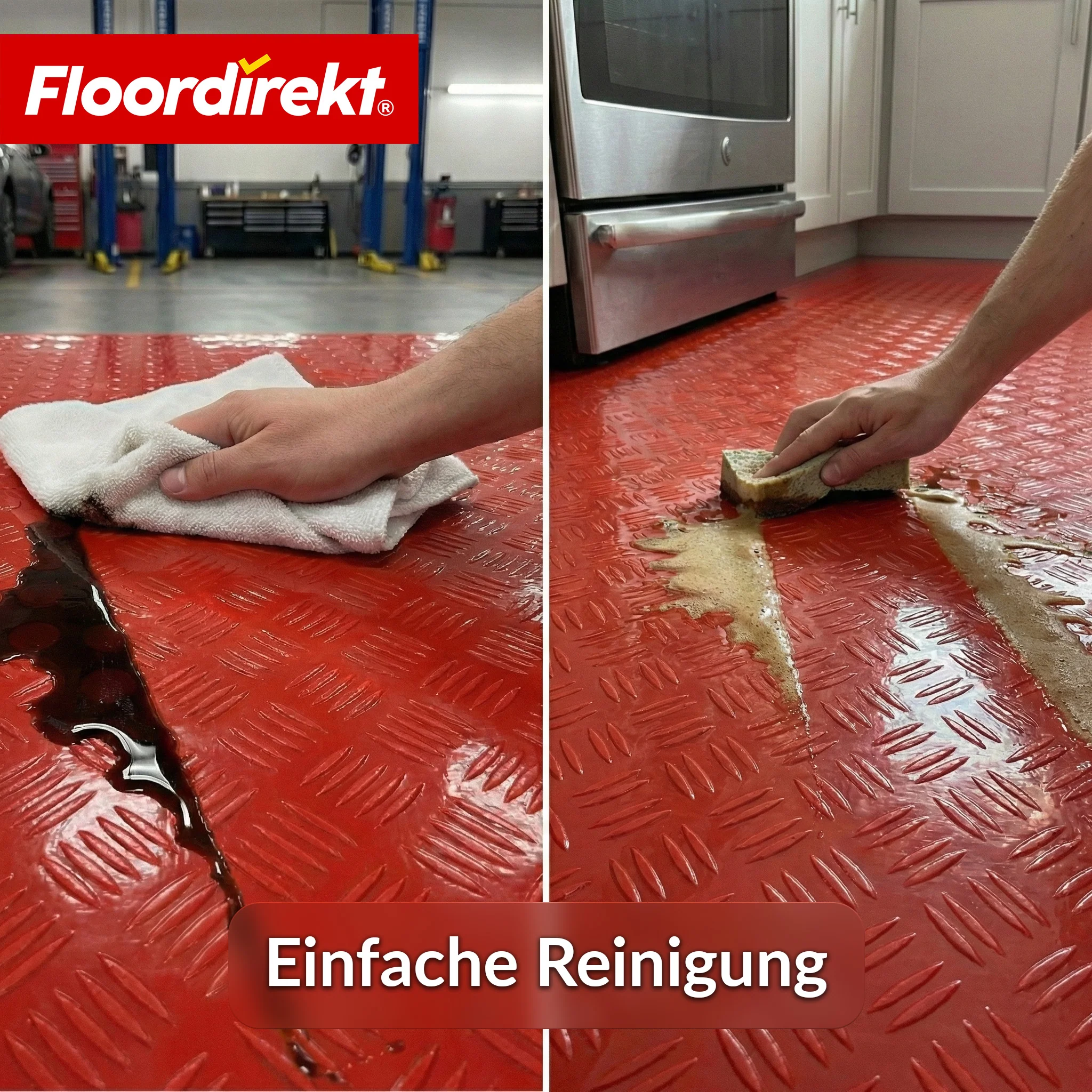 PVC-Bodenbelag | Bullet | Riffelblech-Optik | Rutschfest & Pflegeleicht | Meterware / Zuschnitt nach Maß | 110 cm Breite - Image 22