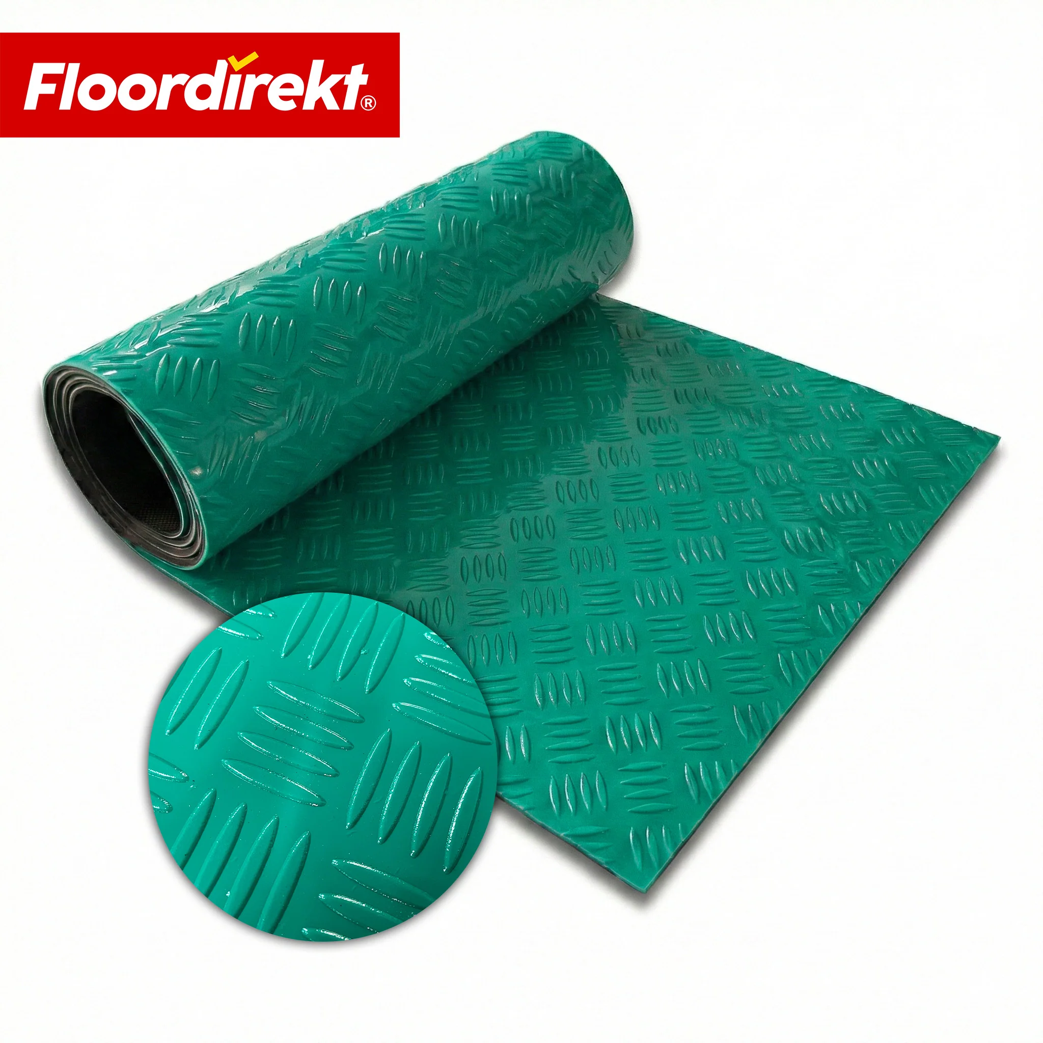 PVC-Bodenbelag | Bullet | Riffelblech-Optik | Rutschfest & Pflegeleicht | Meterware / Zuschnitt nach Maß | 110 cm Breite - Image 25