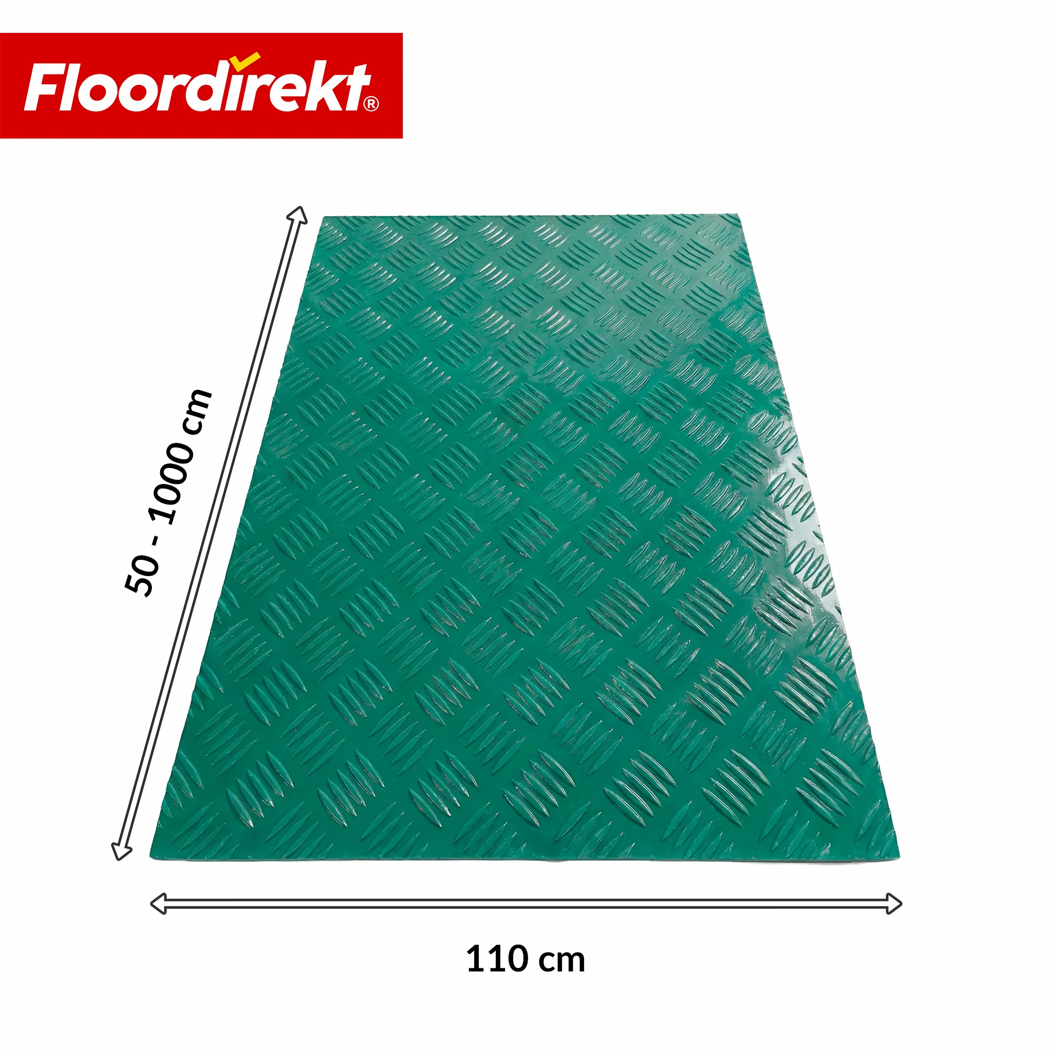 PVC-Bodenbelag | Bullet | Riffelblech-Optik | Rutschfest & Pflegeleicht | Meterware / Zuschnitt nach Maß | 110 cm Breite - Image 26