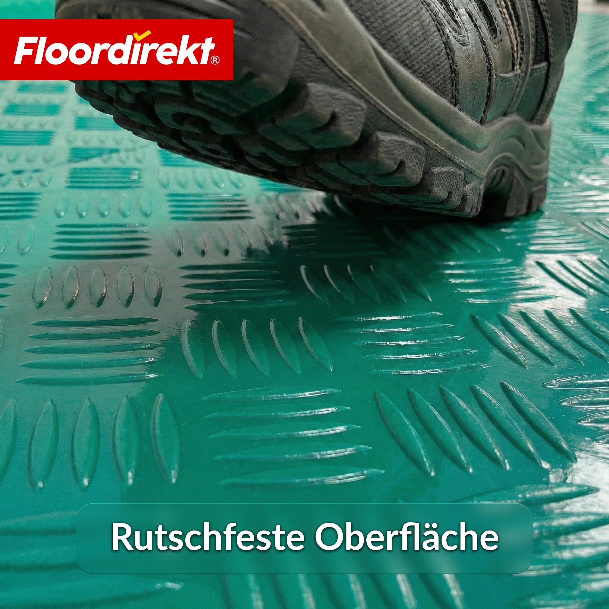 PVC-Bodenbelag | Bullet | Riffelblech-Optik | Rutschfest & Pflegeleicht | Meterware / Zuschnitt nach Maß | 110 cm Breite - Image 27