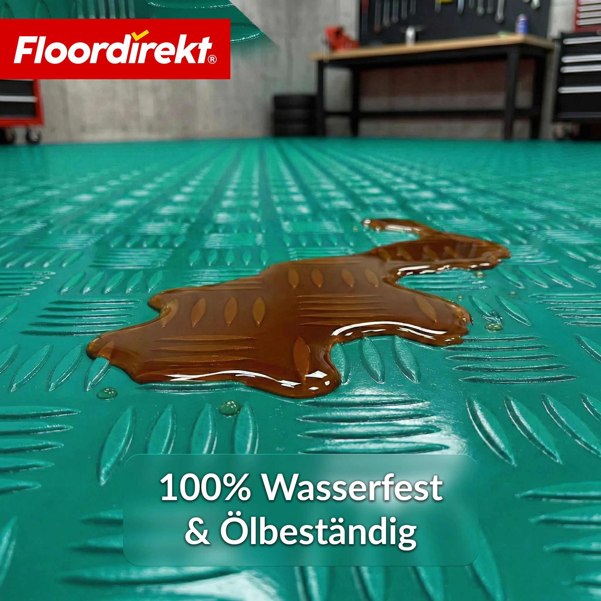 PVC-Bodenbelag | Bullet | Riffelblech-Optik | Rutschfest & Pflegeleicht | Meterware / Zuschnitt nach Maß | 110 cm Breite - Image 28