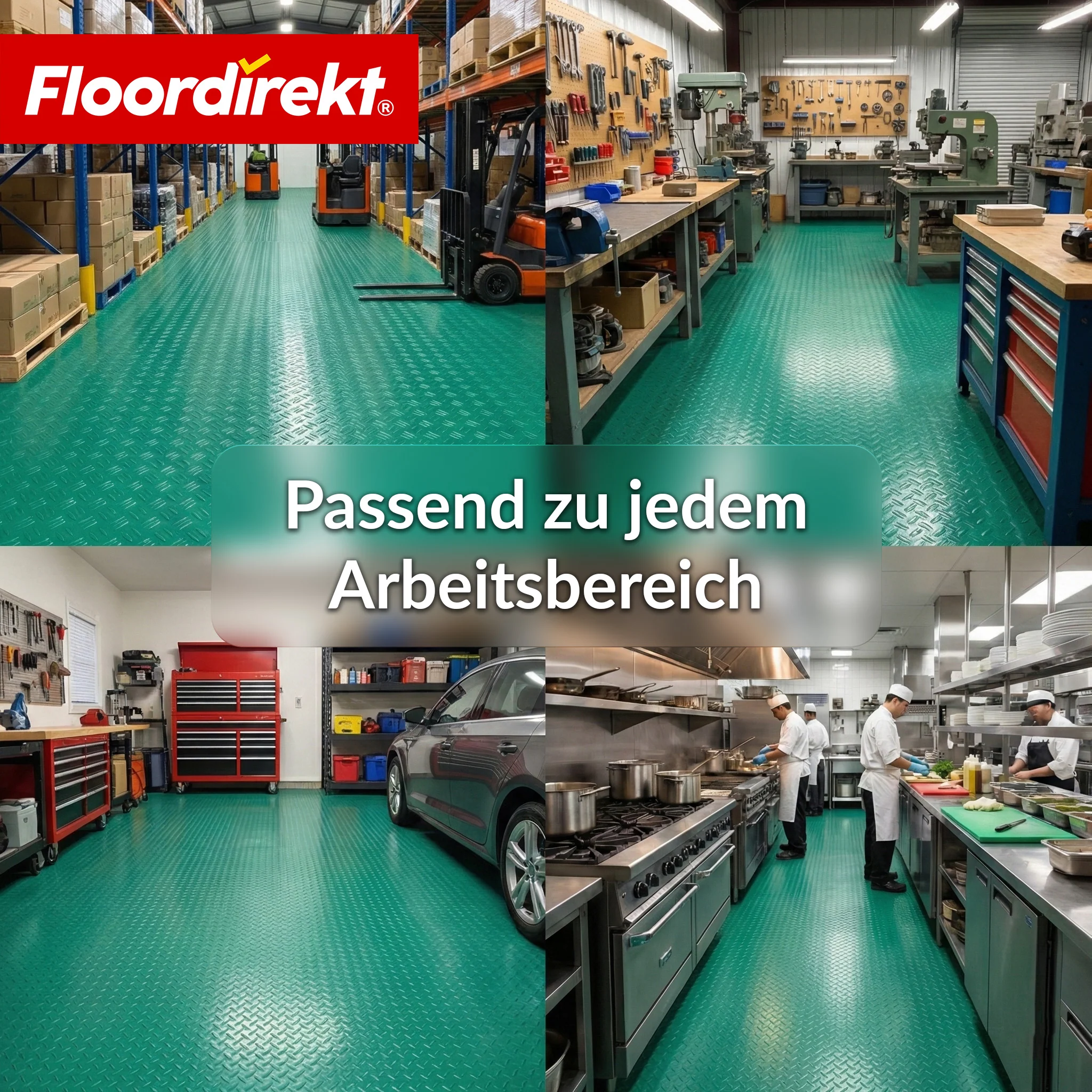 PVC-Bodenbelag | Bullet | Riffelblech-Optik | Rutschfest & Pflegeleicht | Meterware / Zuschnitt nach Maß | 110 cm Breite - Image 29