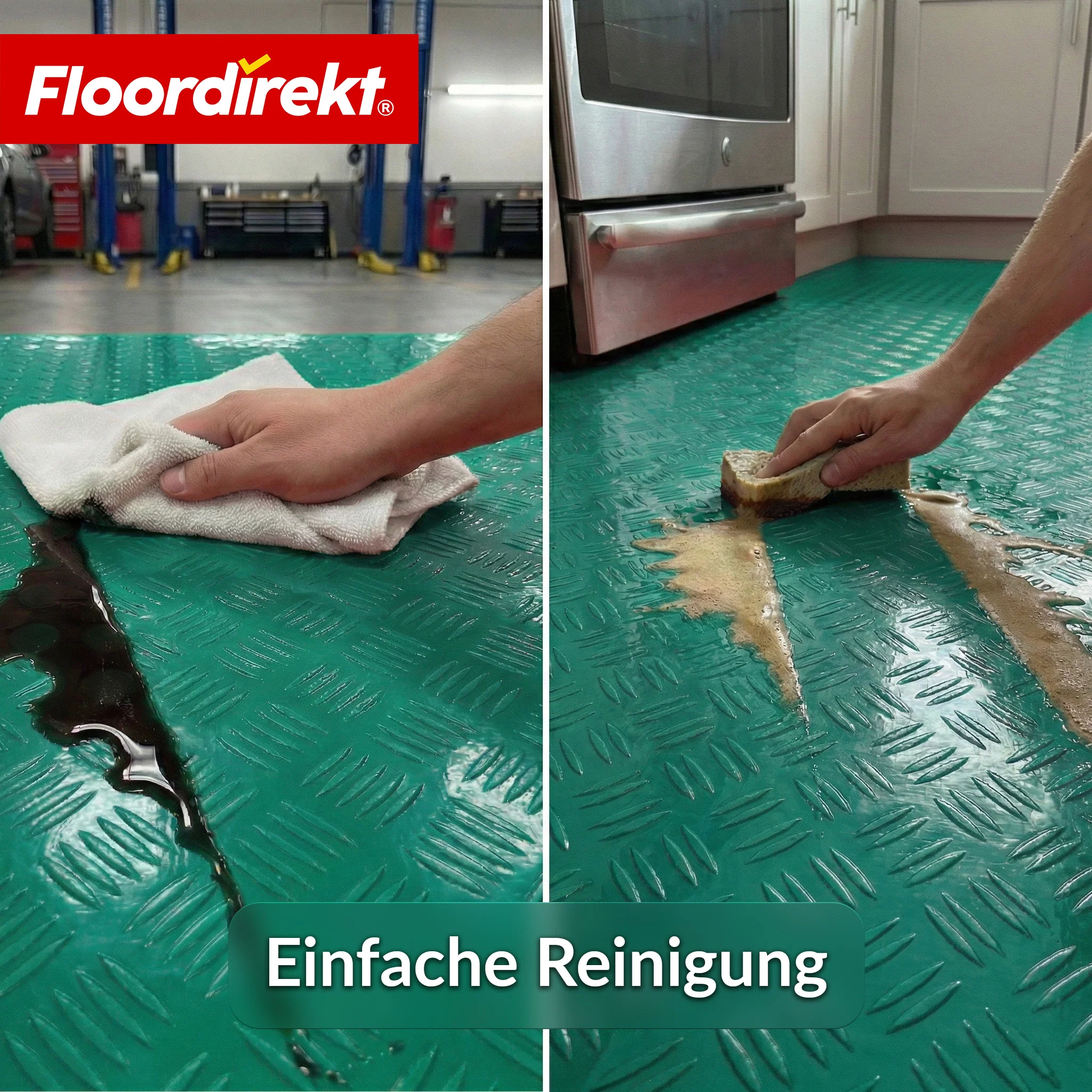 PVC-Bodenbelag | Bullet | Riffelblech-Optik | Rutschfest & Pflegeleicht | Meterware / Zuschnitt nach Maß | 110 cm Breite - Image 30