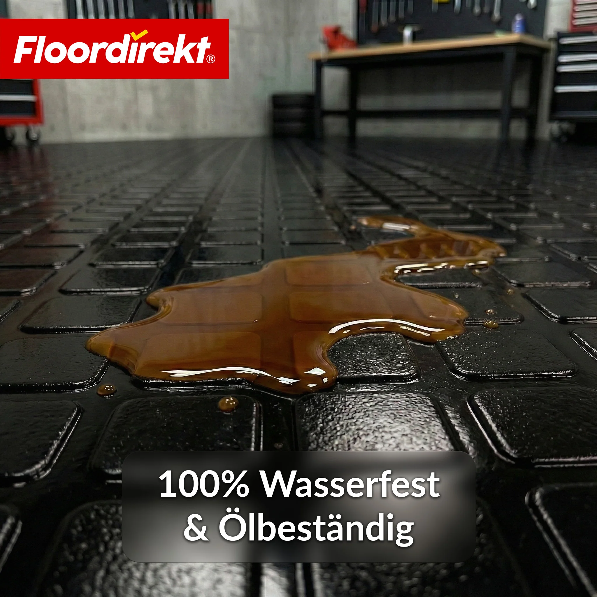 PVC-Bodenbelag | Check Quadra | Quadrat-Optik | Rutschfest & Pflegeleicht | Meterware / Zuschnitt nach Maß | 110 cm Breite - Image 12